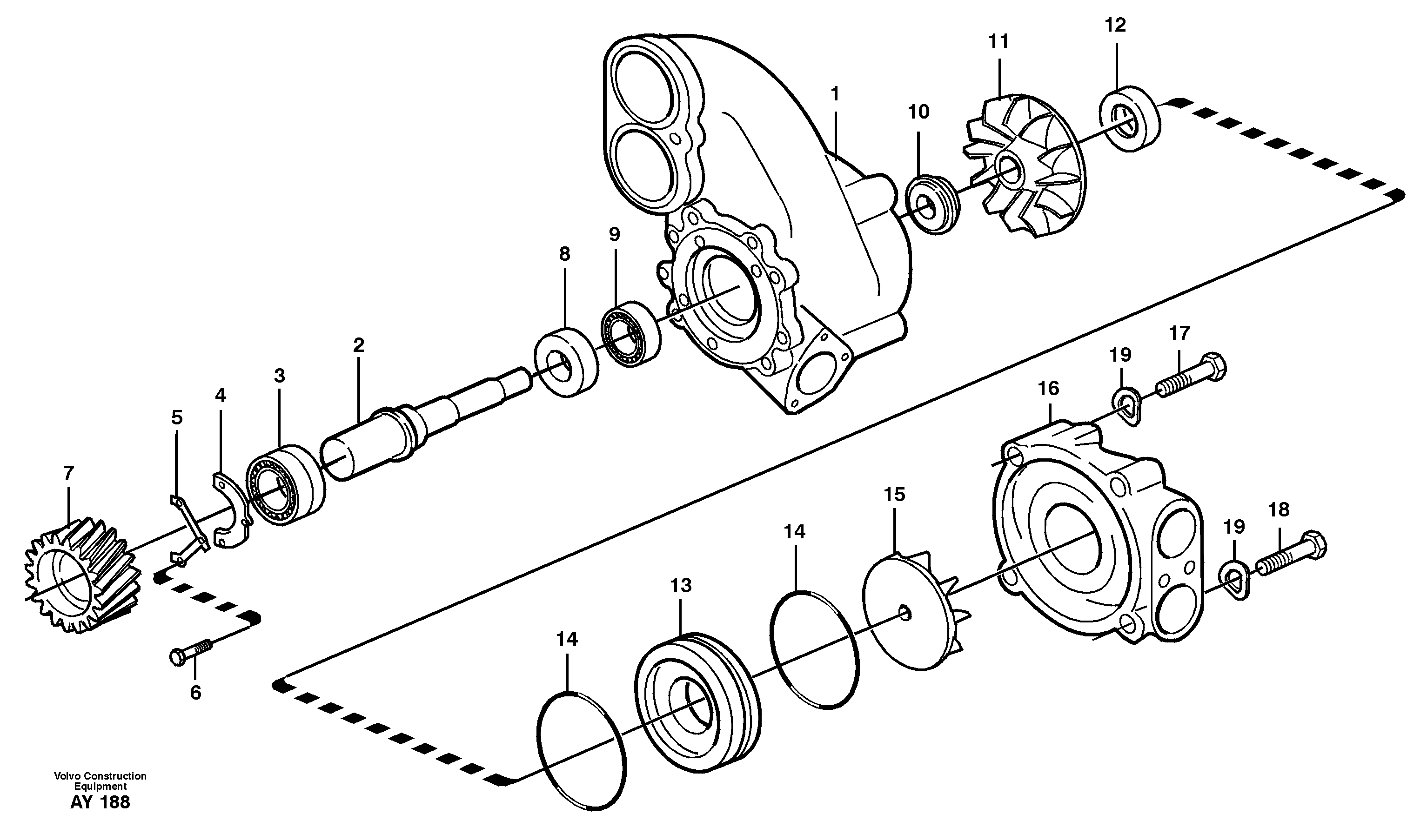 Water pump — volvo parts diagram