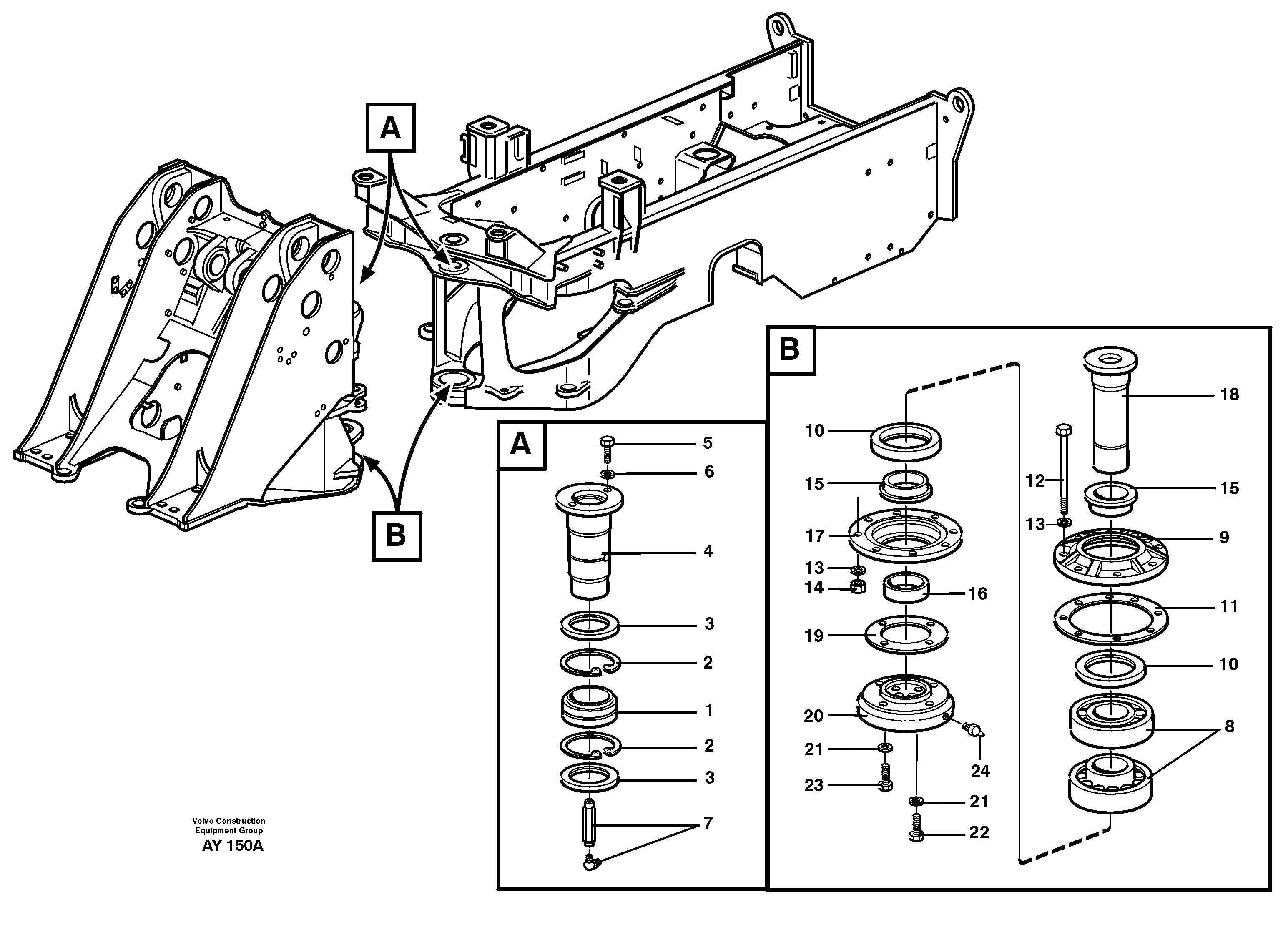 Frame link — volvo parts diagram
