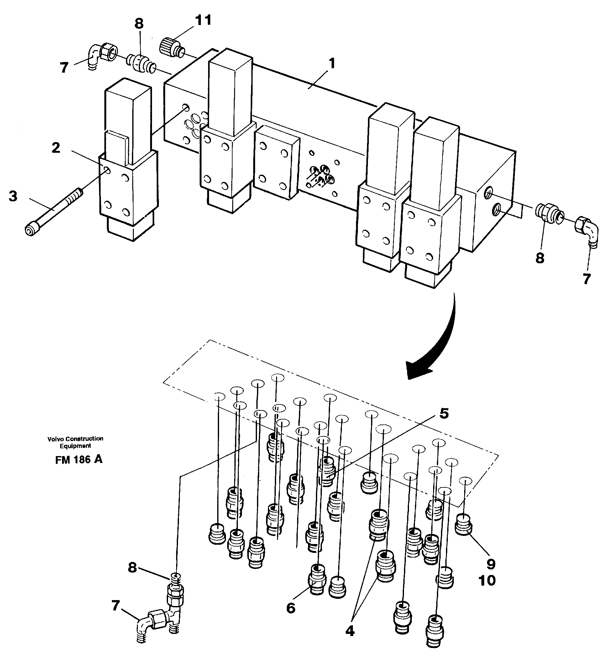 Control valve block — volvo parts diagram