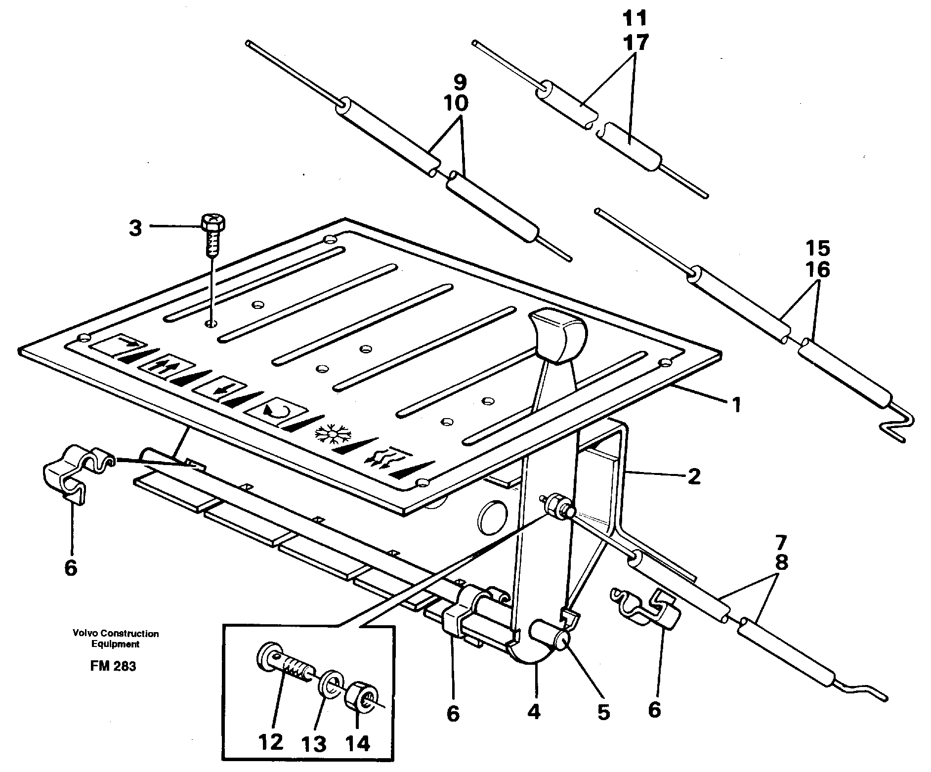 Heater control — volvo parts diagram
