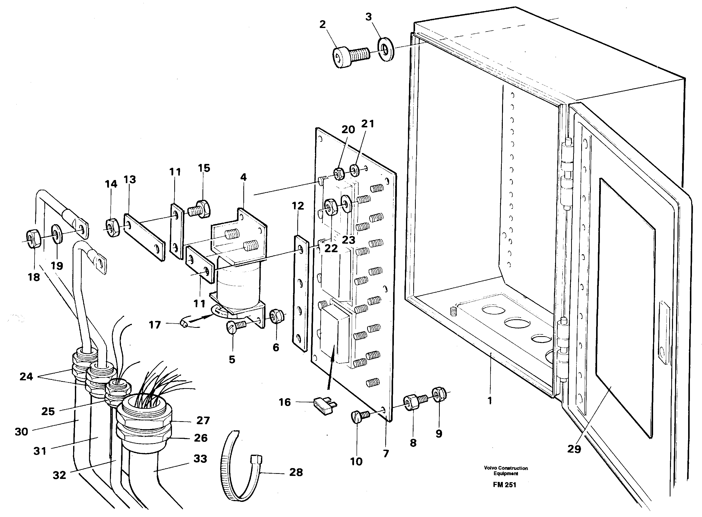 Main fuse box — volvo parts diagram