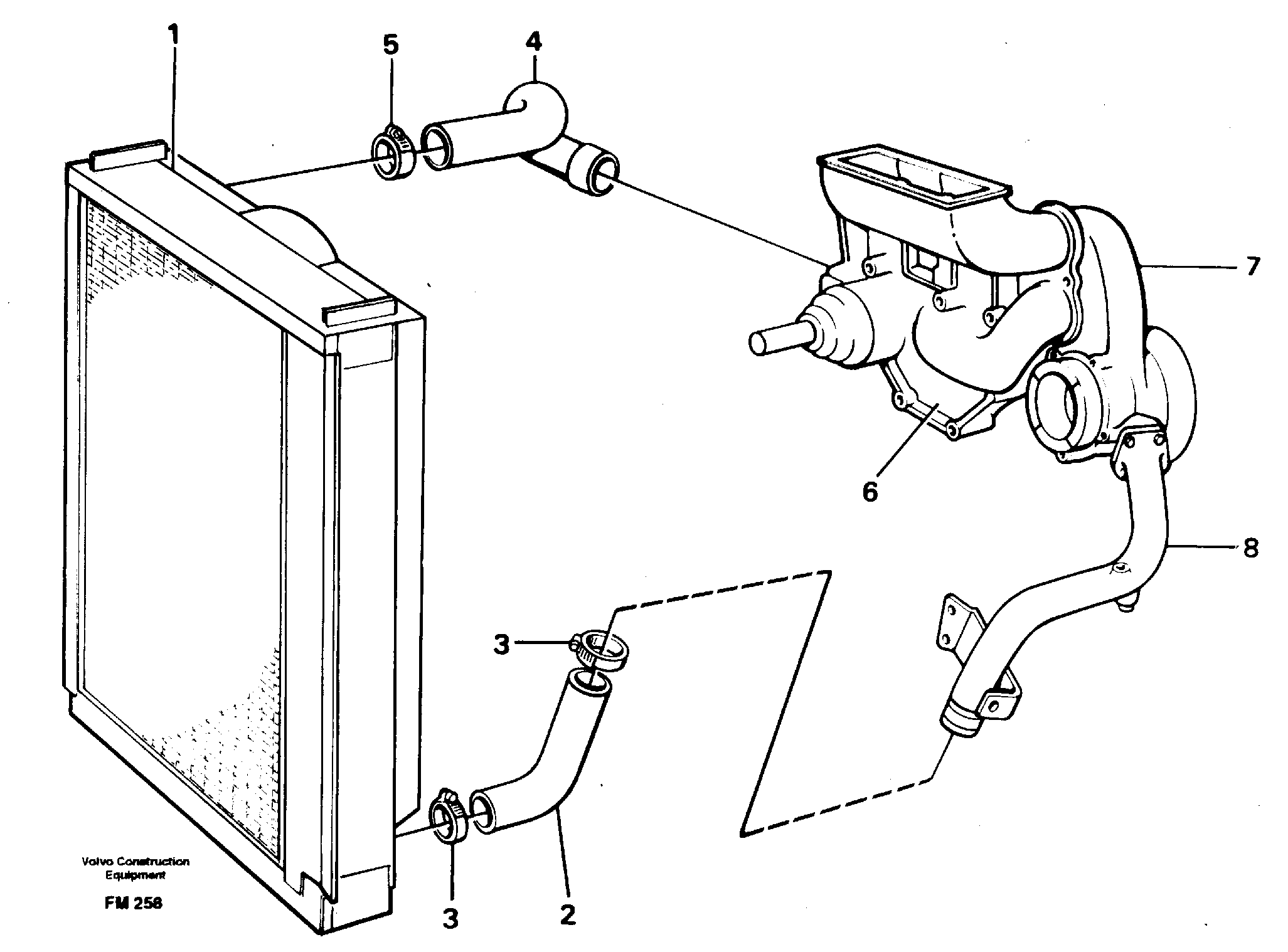 Cooling system — volvo parts diagram