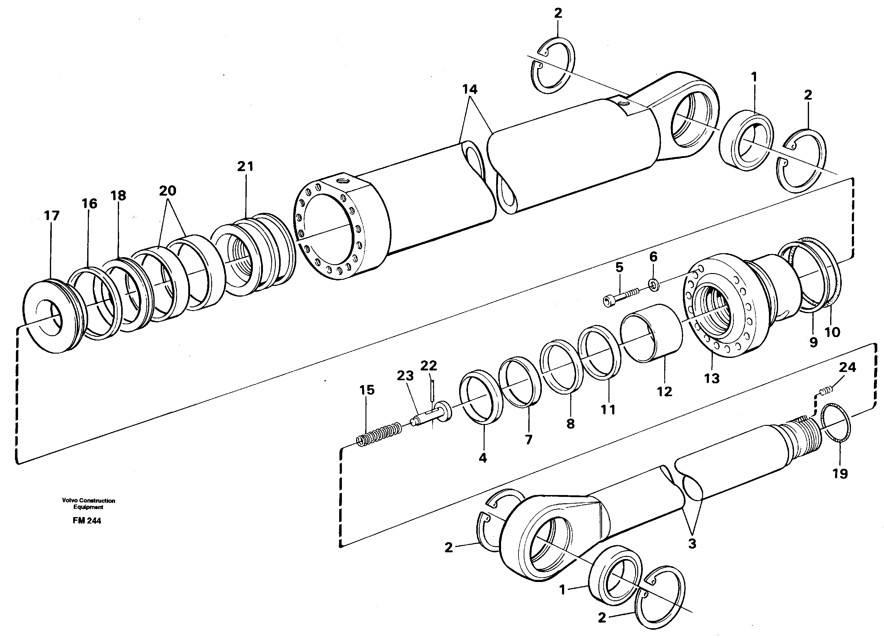 Boom cylinder,m.e. — volvo parts diagram