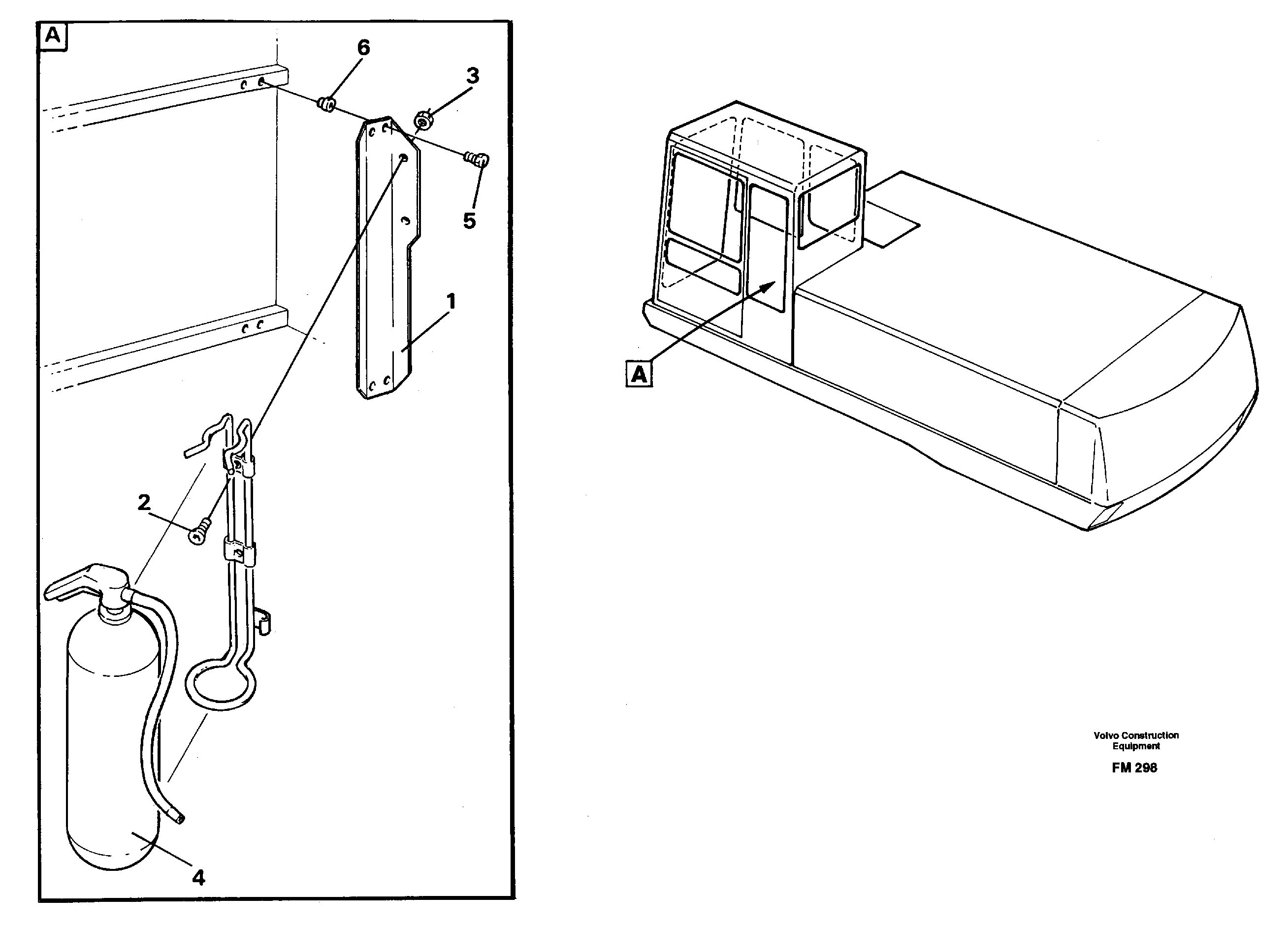 Fire extinguisher  14248860 — volvo parts diagram
