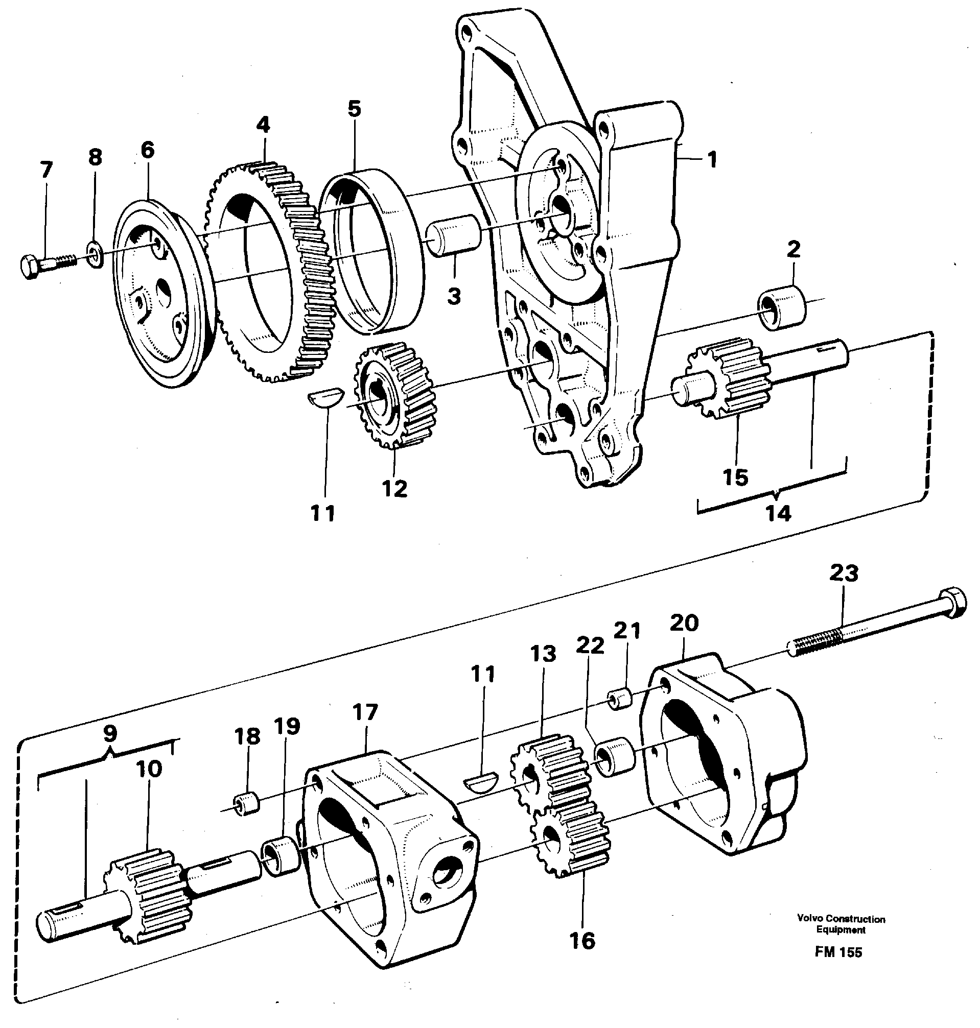 Oil pump — volvo parts diagram