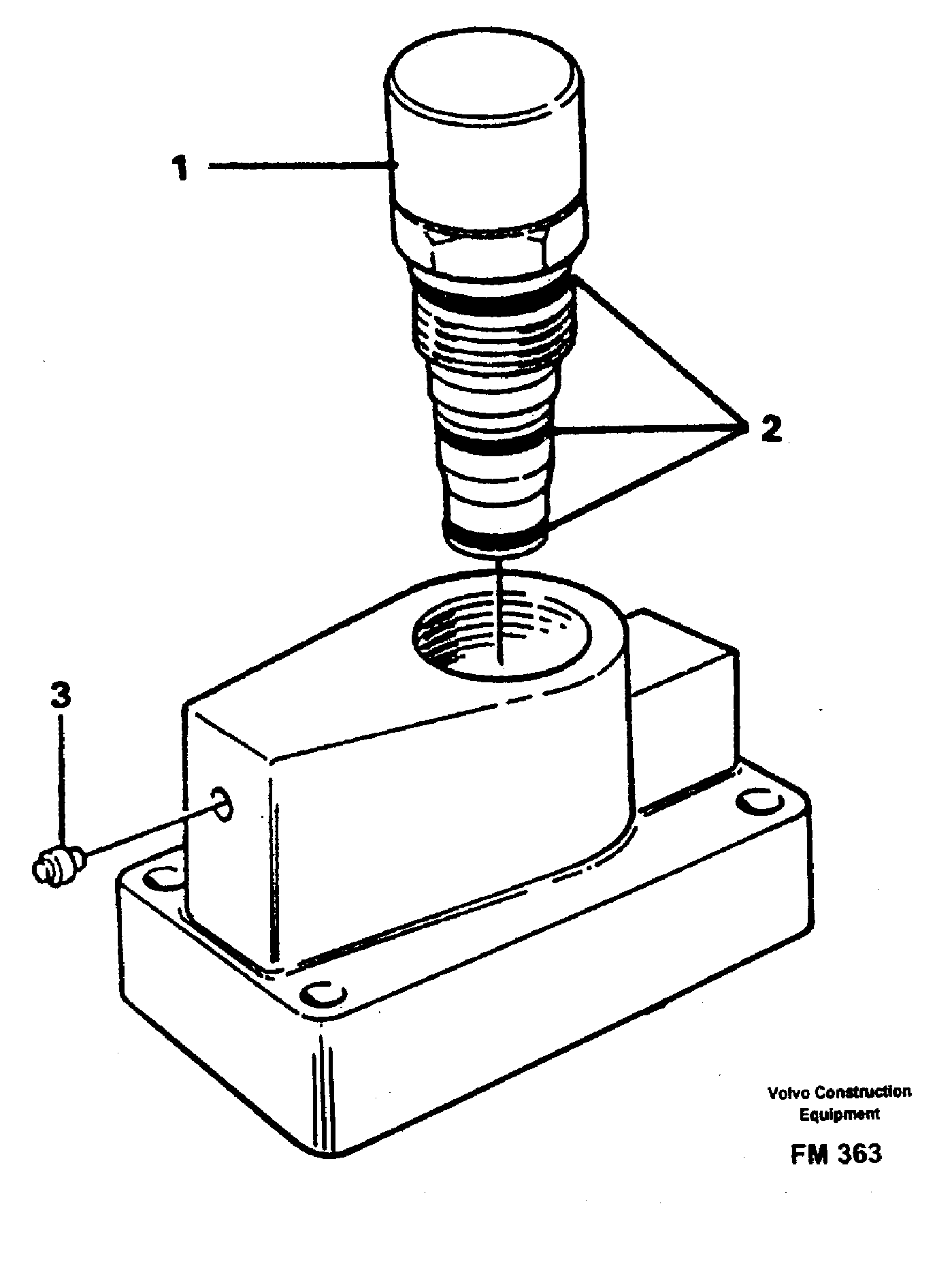 Pressure limiting valve  SER NO 523 - — volvo parts diagram