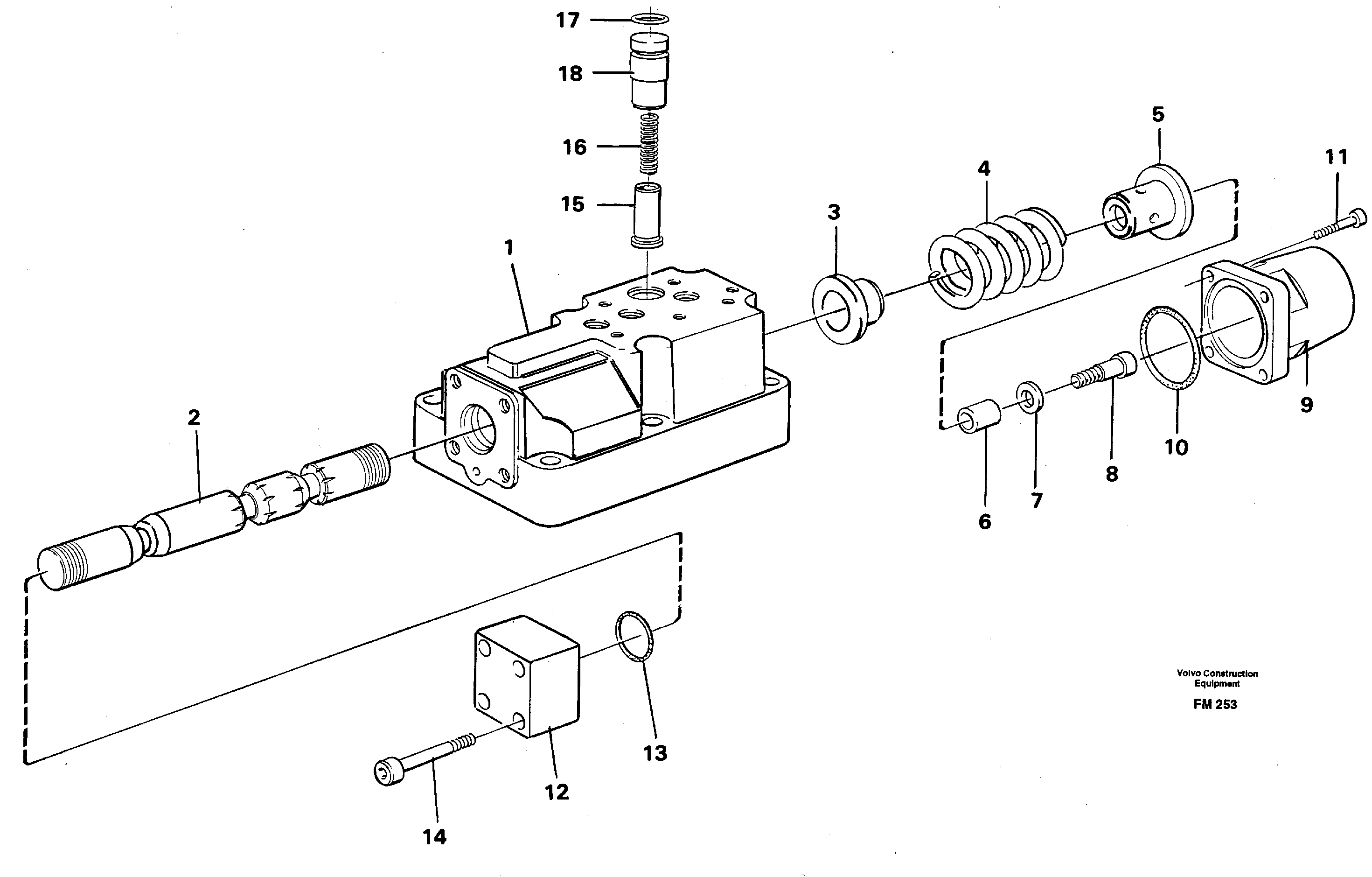 Four-way valve  14265766 — volvo parts diagram