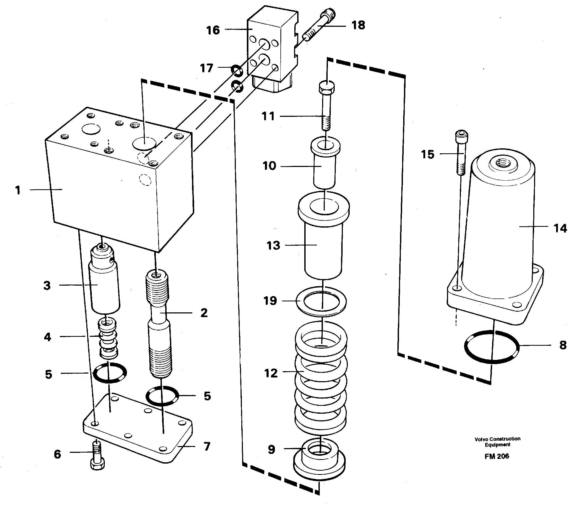 Overcenter valve — volvo parts diagram
