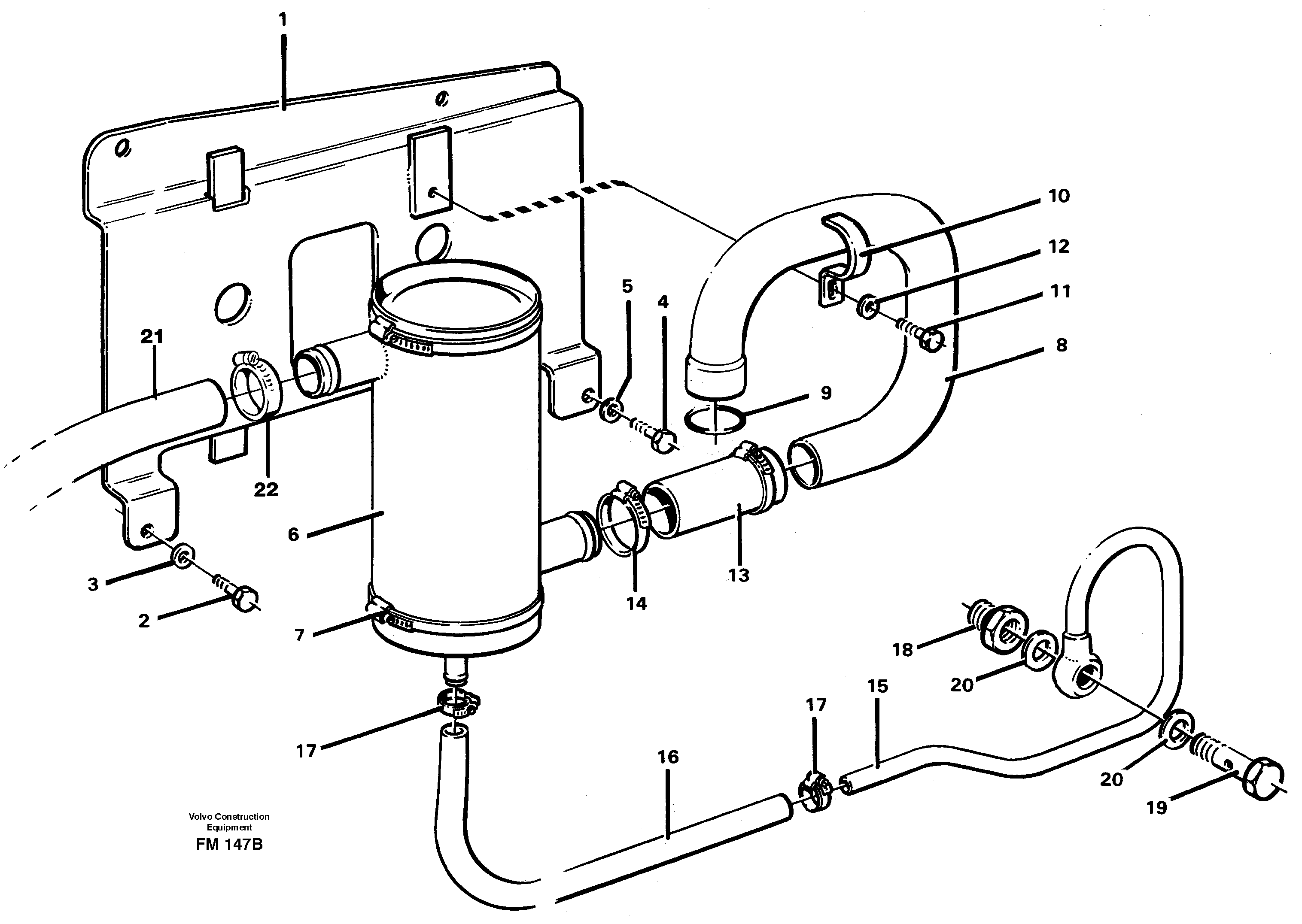 Crankcase ventilation — volvo parts diagram
