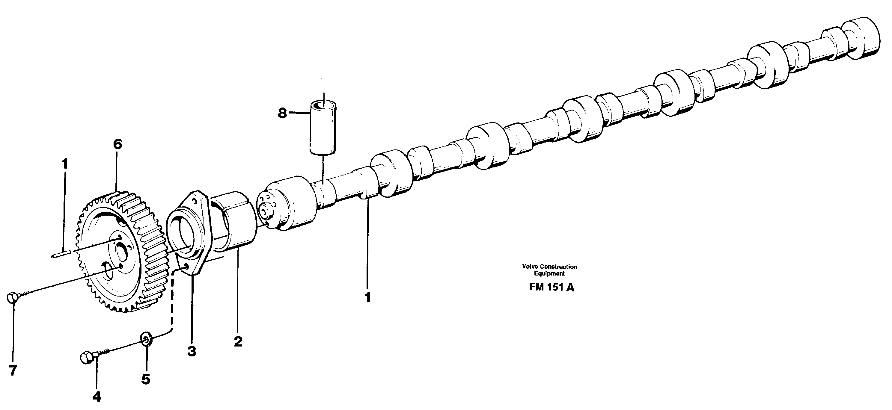 Camshaft — volvo parts diagram