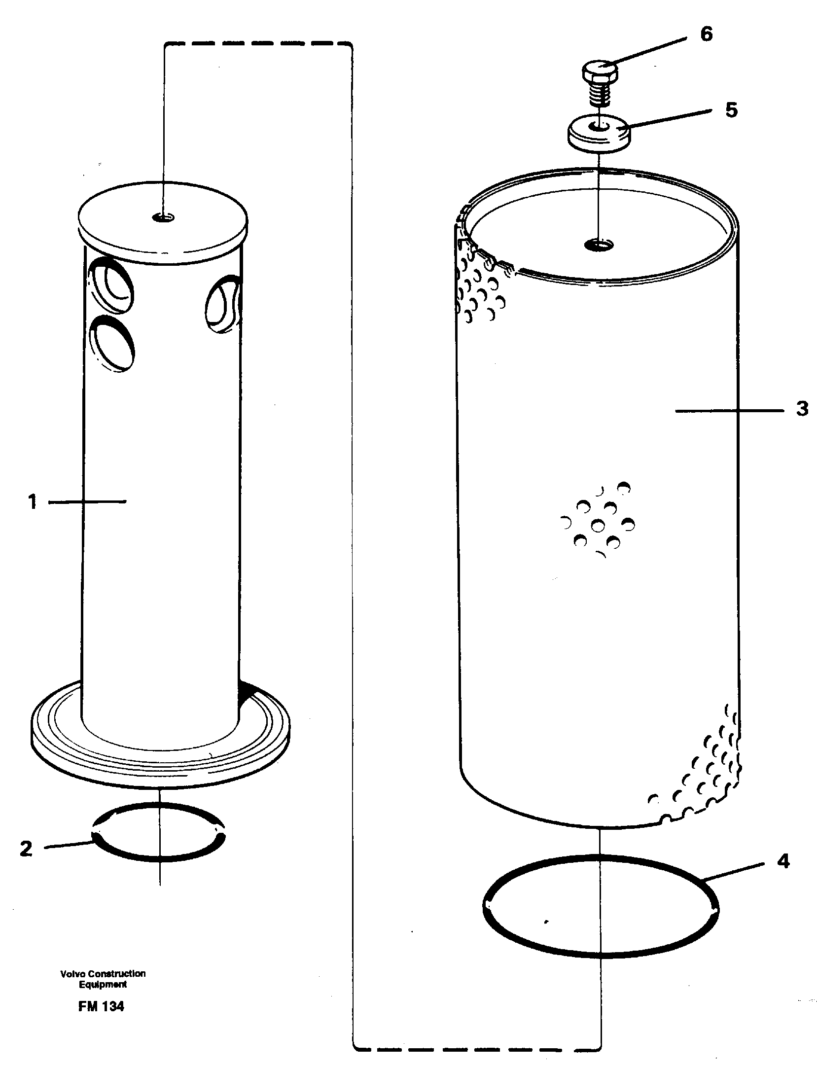 Return strainer — volvo parts diagram