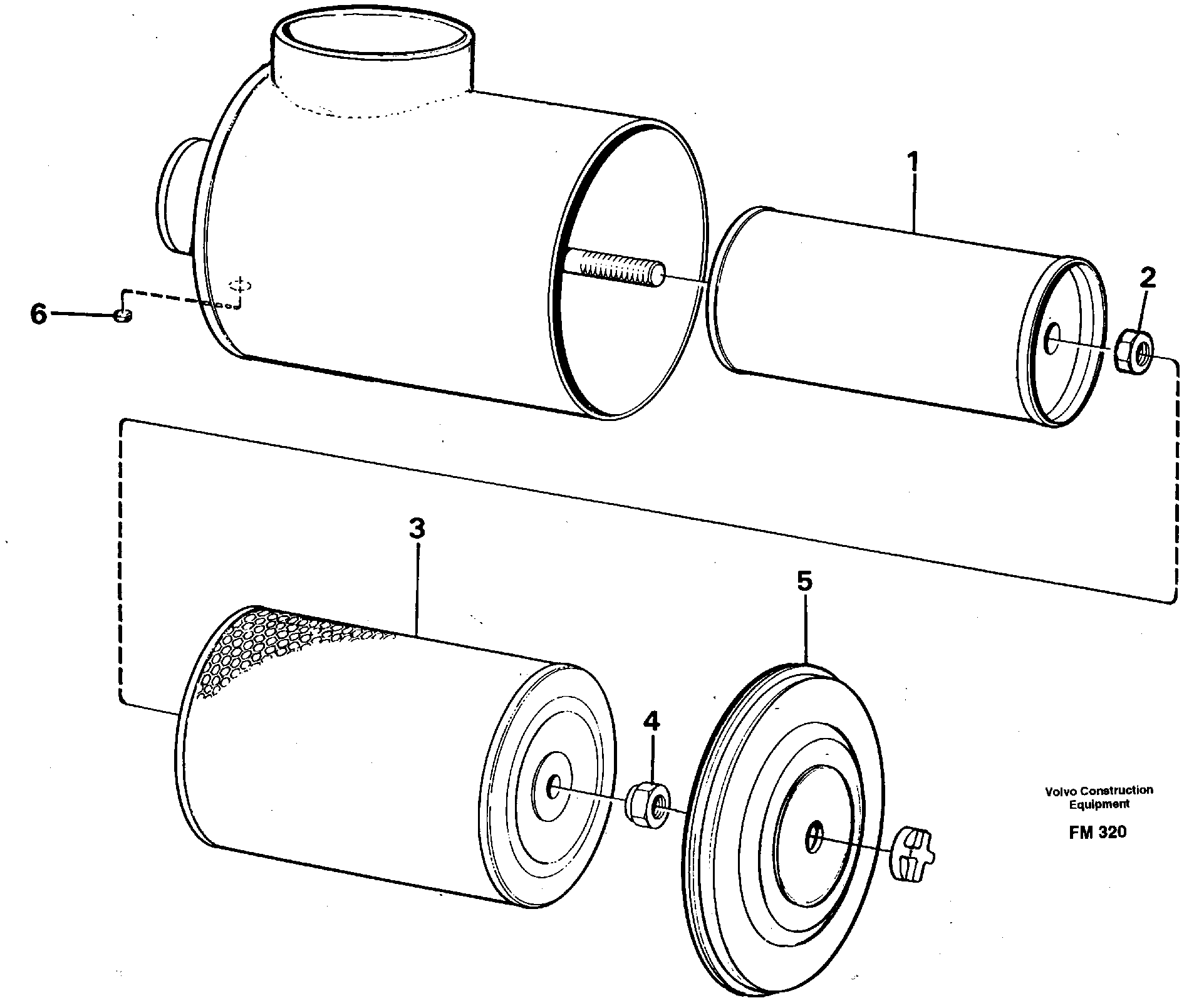 Air filter — volvo parts diagram