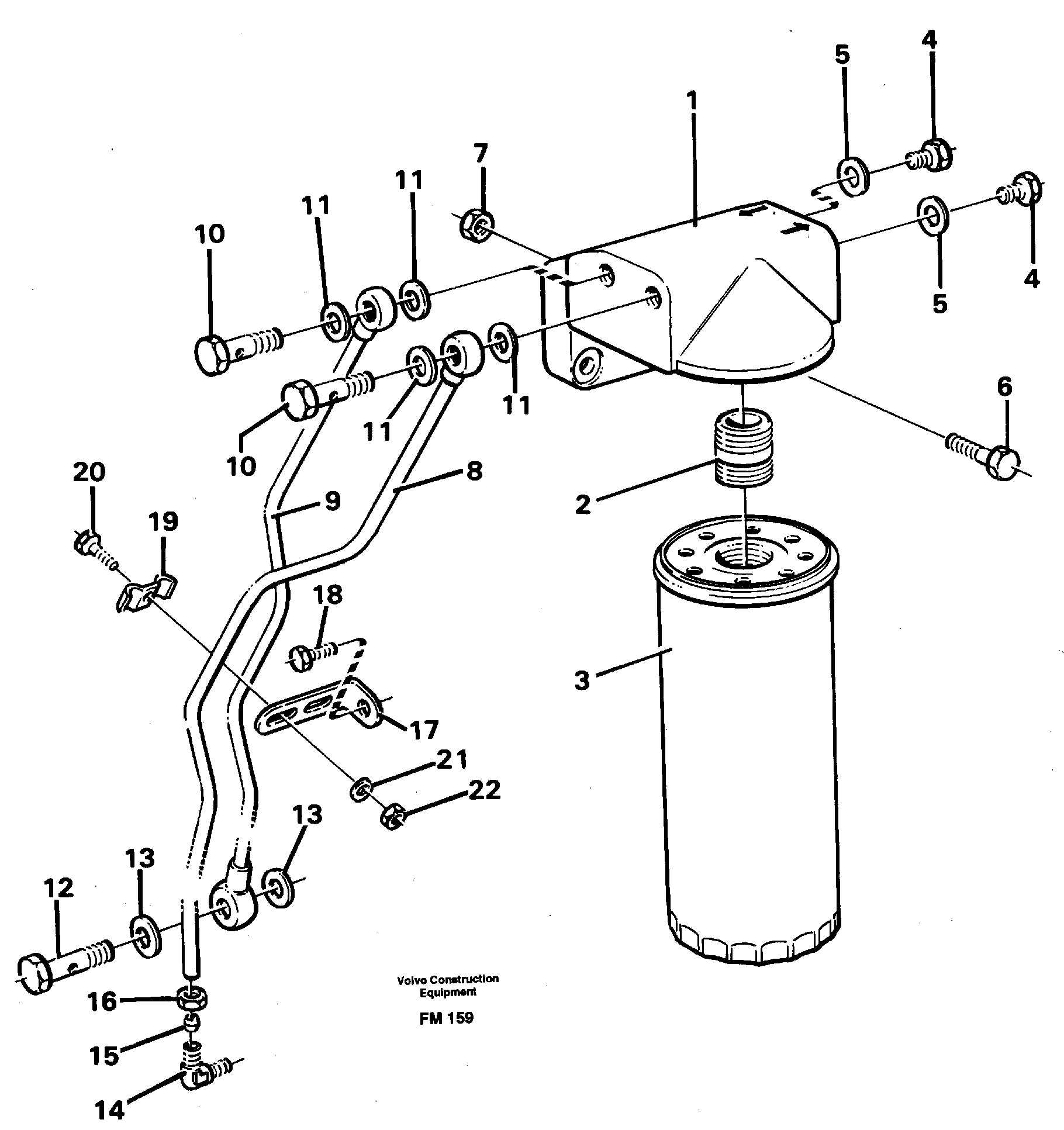 Oil filter, By Pass — volvo parts diagram