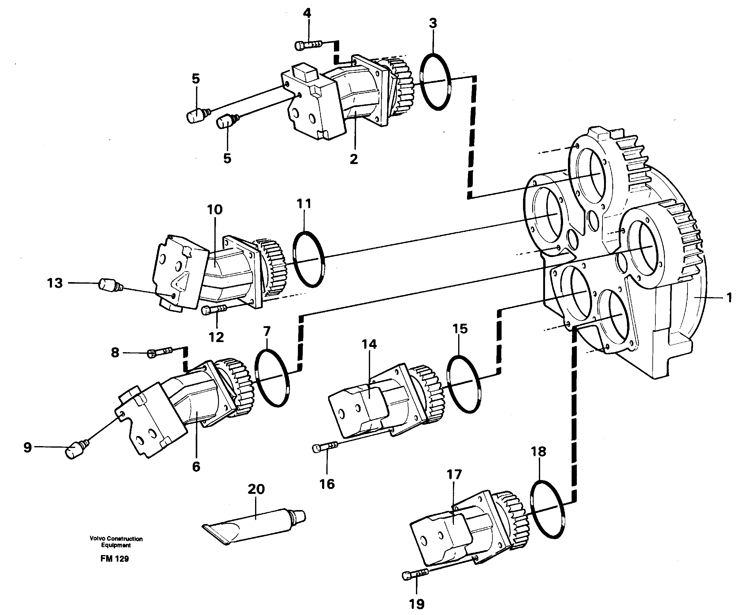 Pump installation — volvo parts diagram