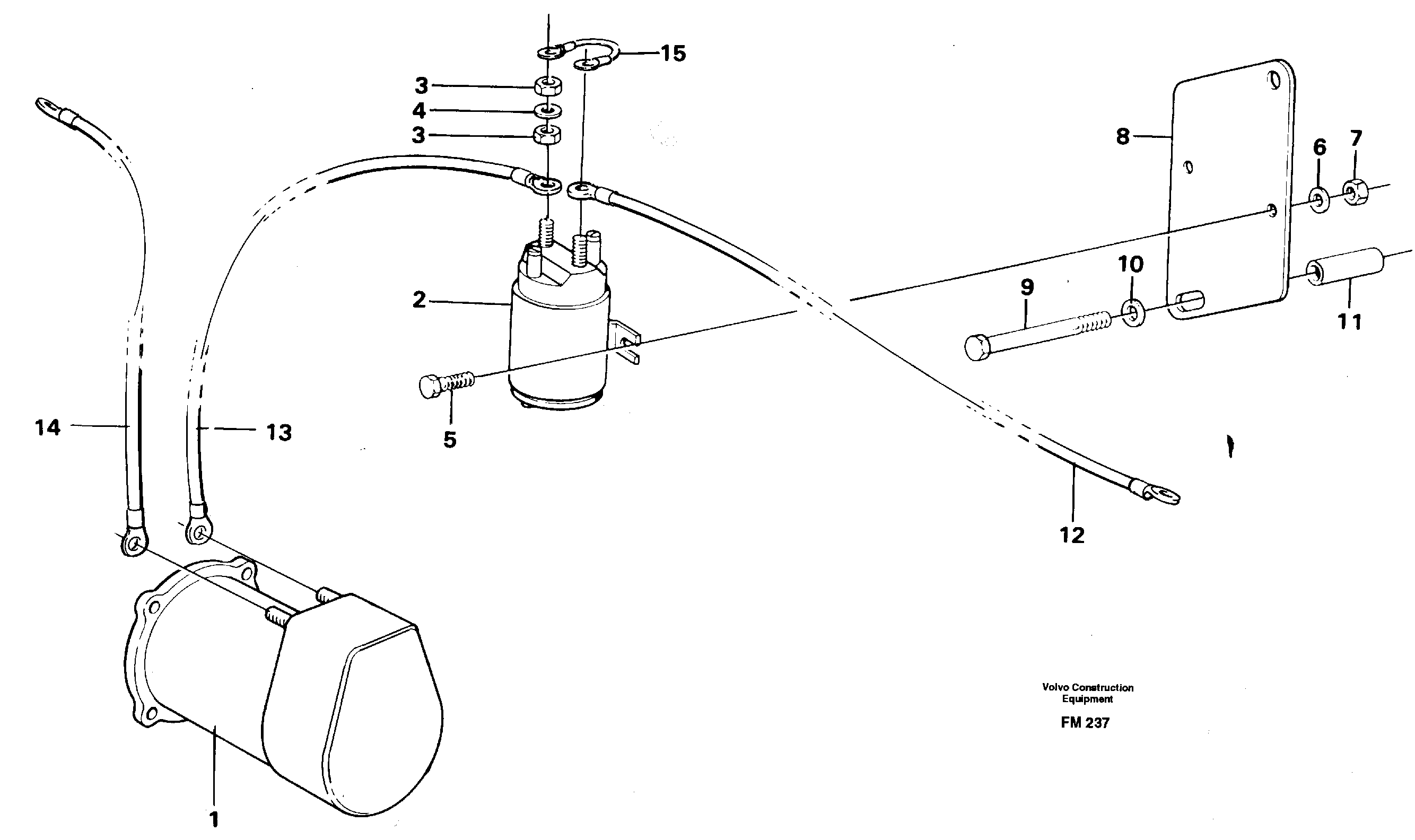 Starter element, assembly — volvo parts diagram