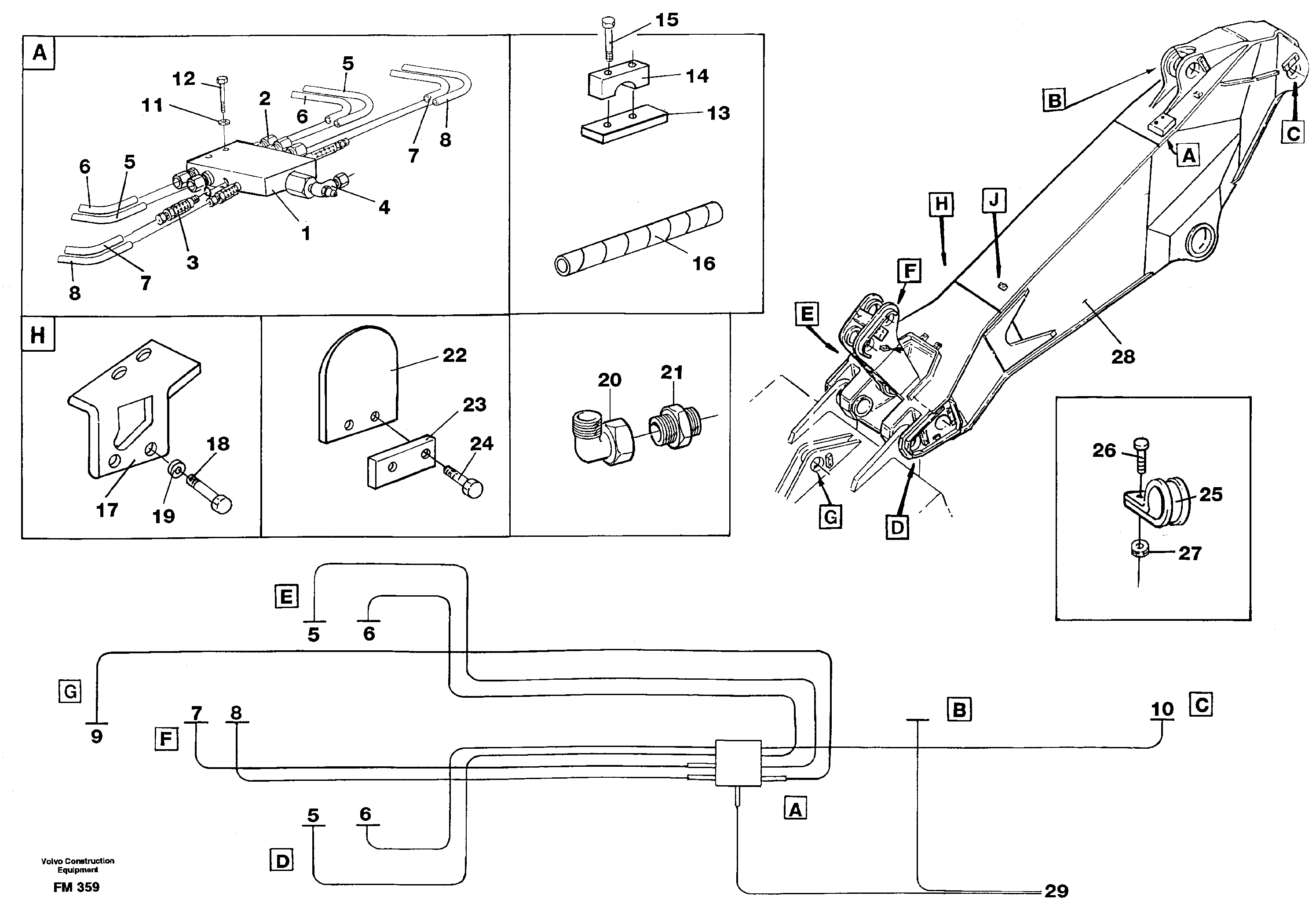 Automatic dipper lubrication, Me.  14265343 — volvo parts diagram