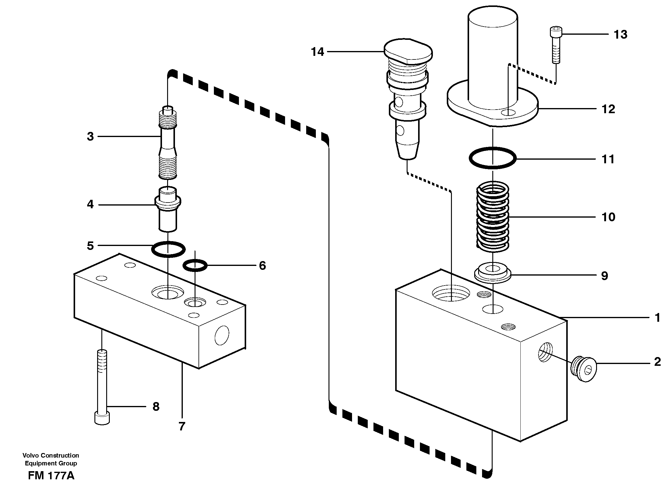 Thermostatic valve — volvo parts diagram