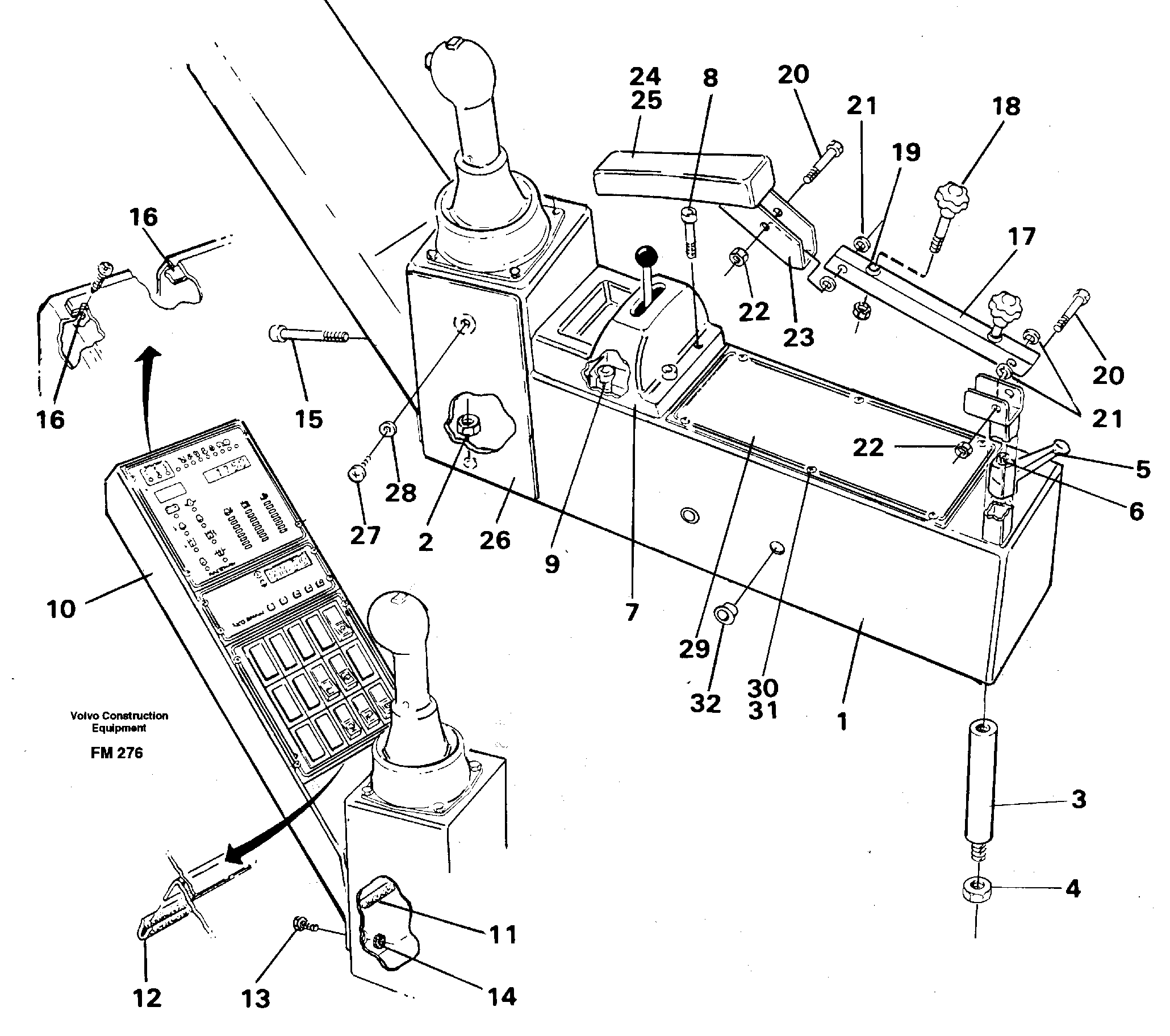 Side panel right — volvo parts diagram