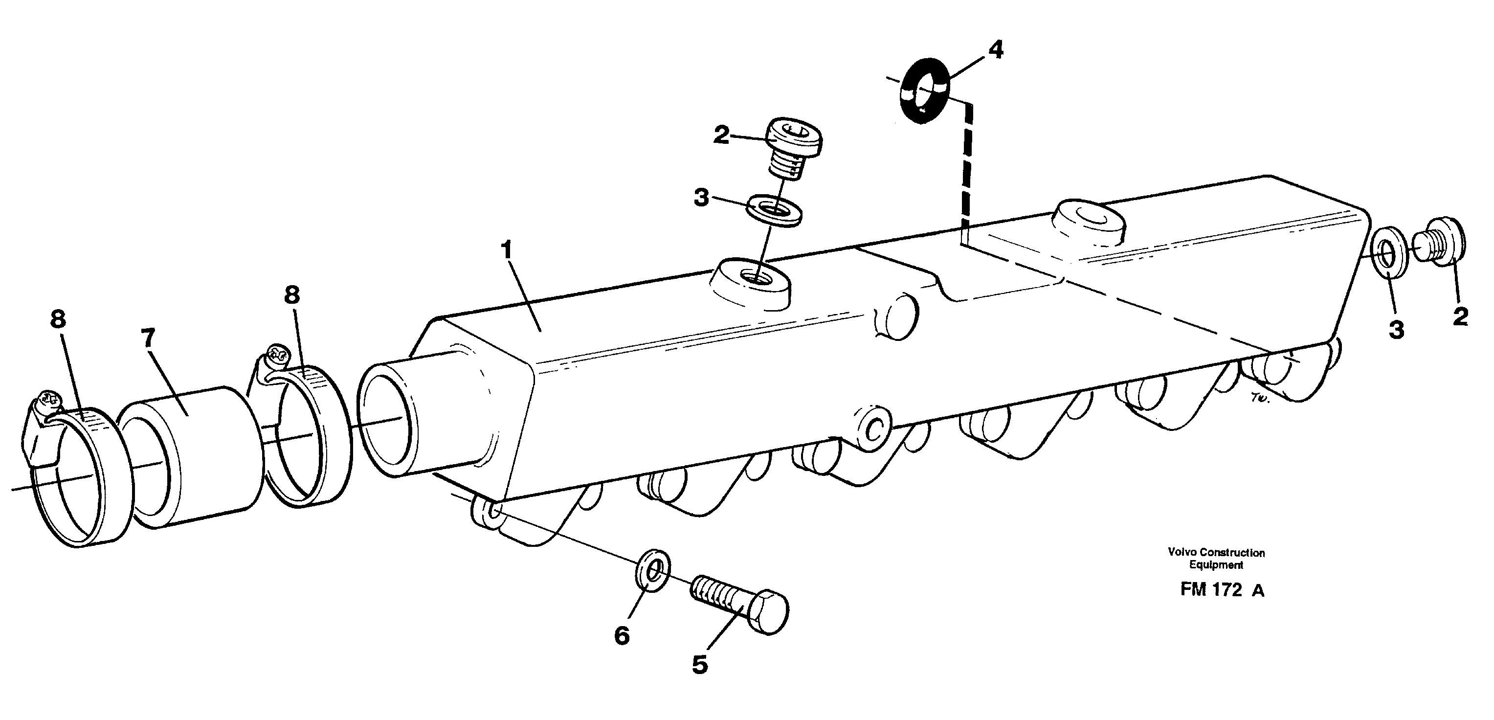 Water pipe — volvo parts diagram