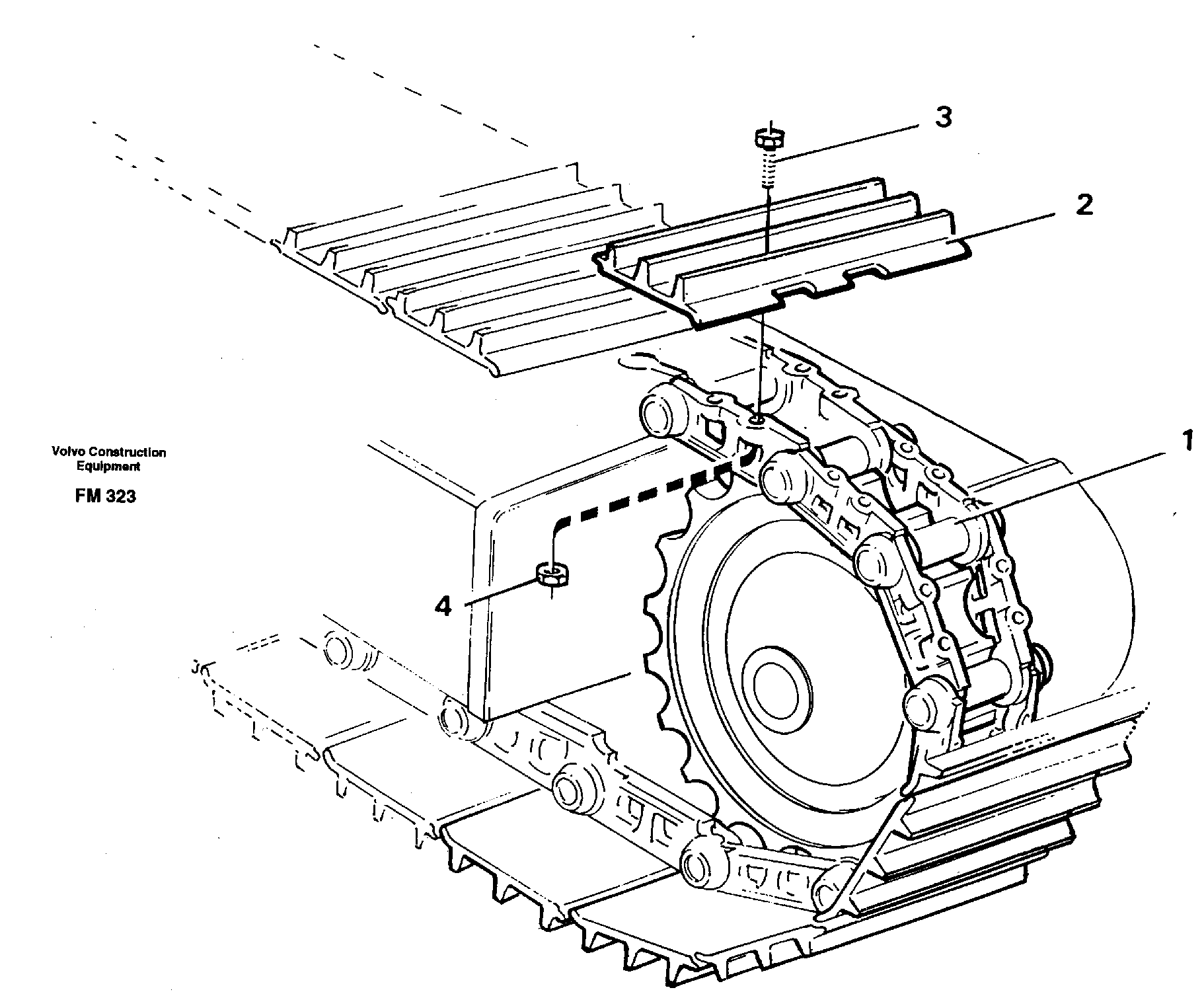 Crawler track  14266140 14266141 — volvo parts diagram
