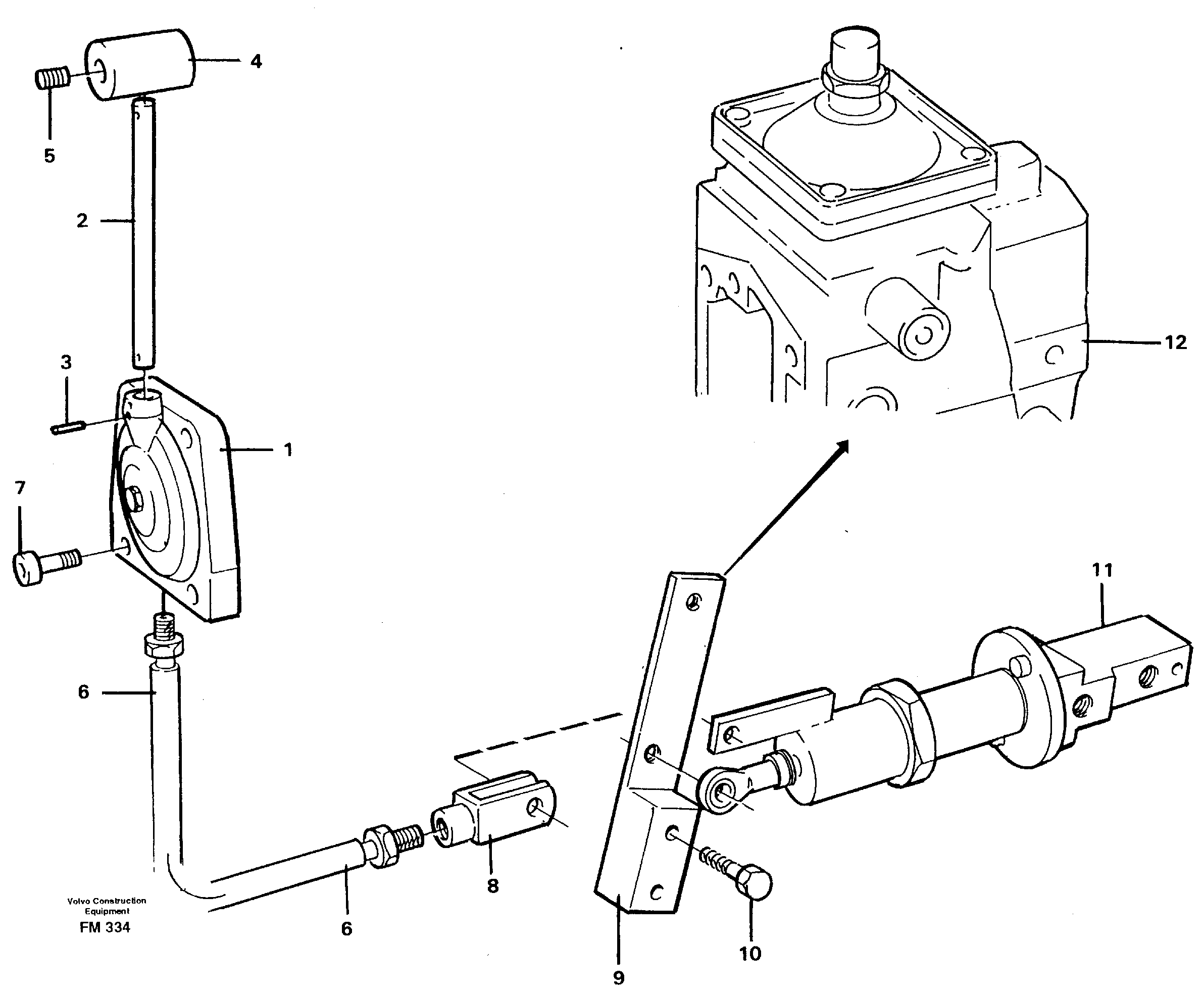 Throttle control — volvo parts diagram