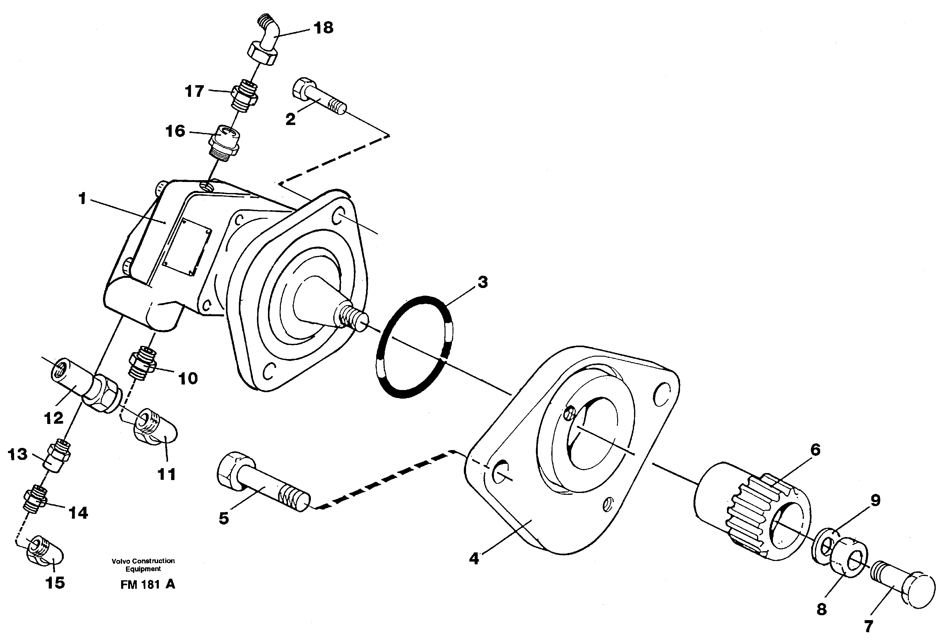 Fan pump, oil cooler — volvo parts diagram