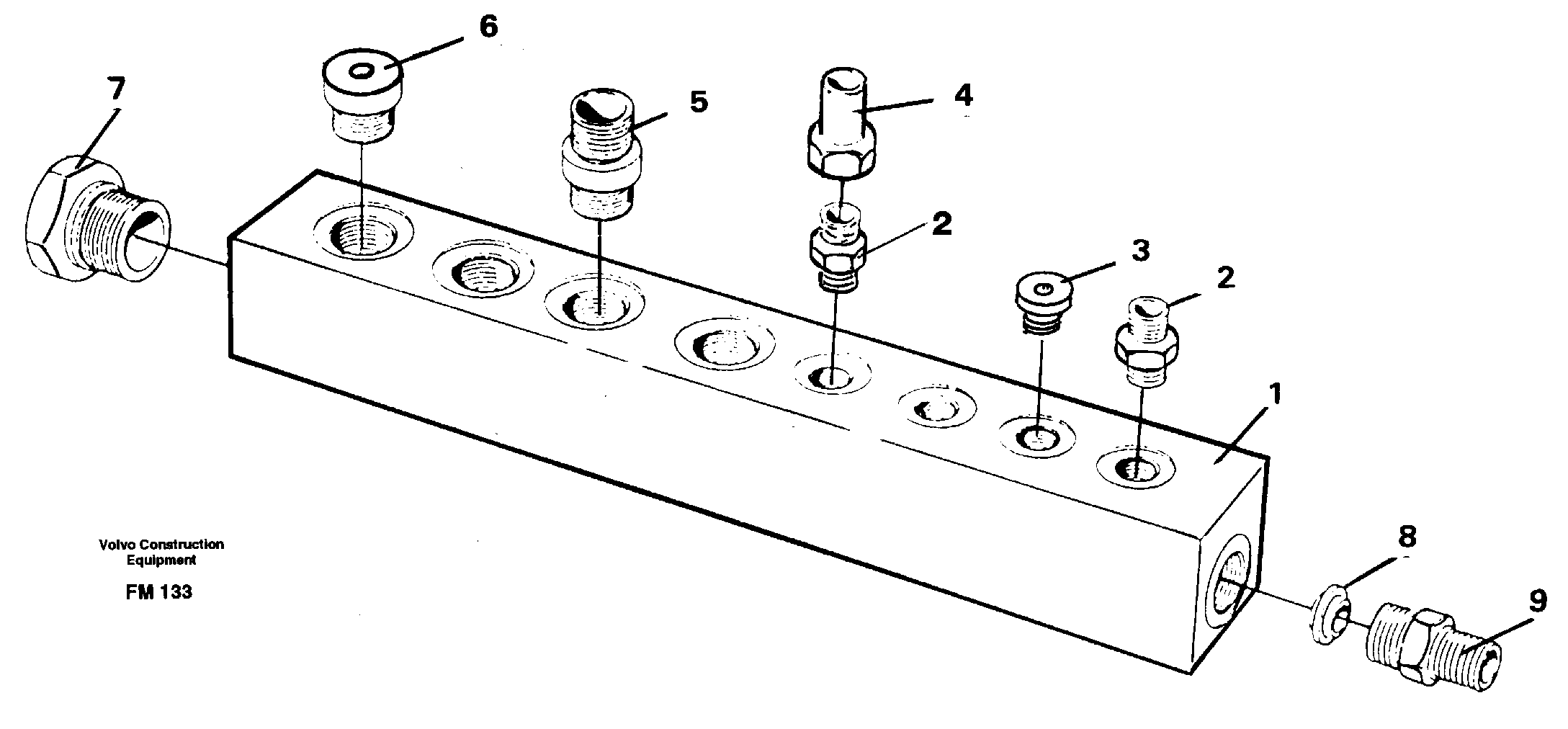 Connection board — volvo parts diagram