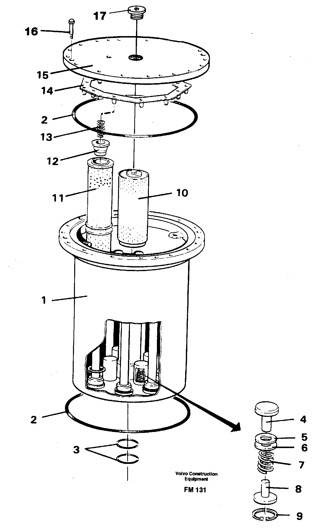 Filter box — volvo parts diagram