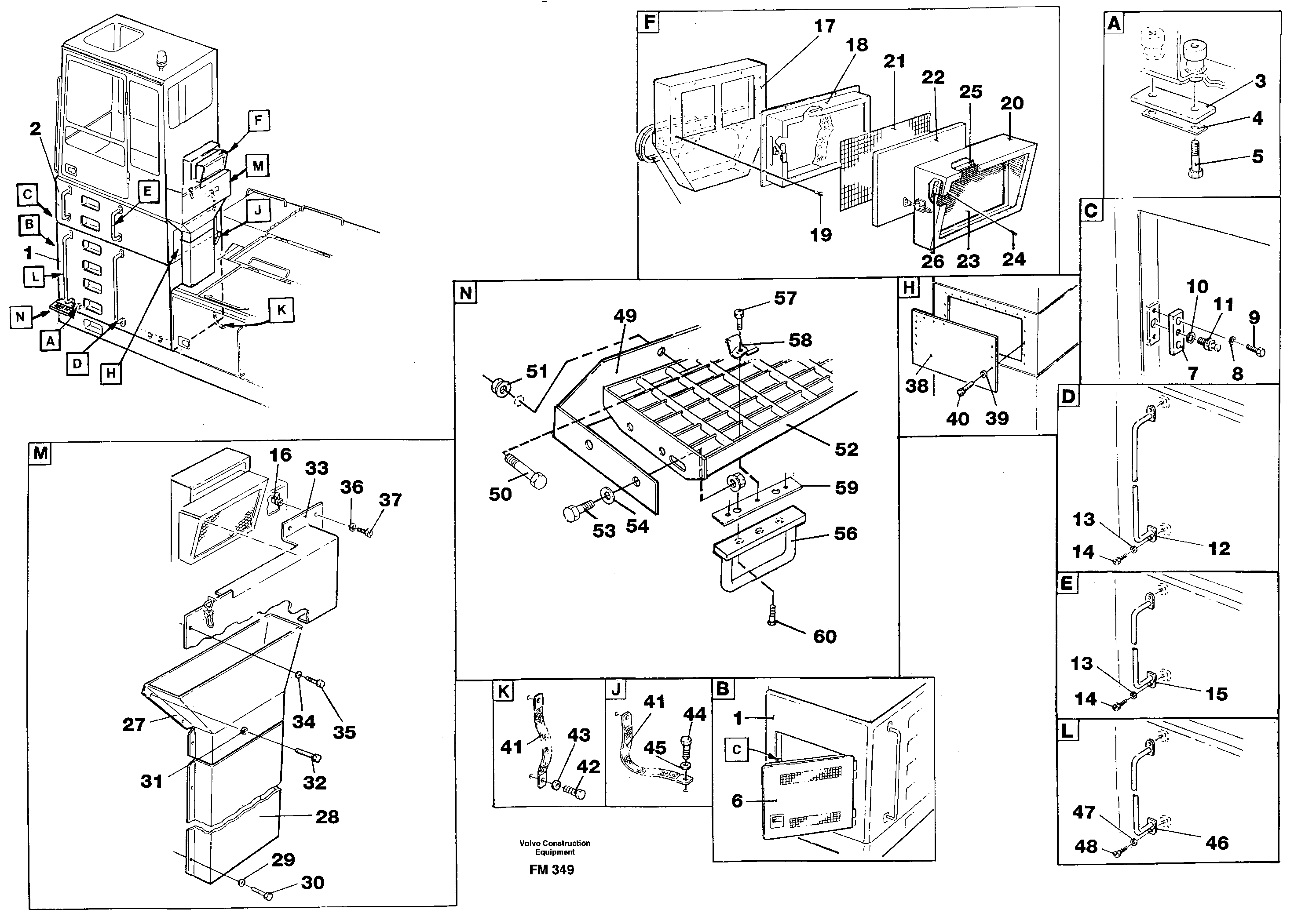 Door, cab elevation, 1830mm  14267898 — volvo parts diagram