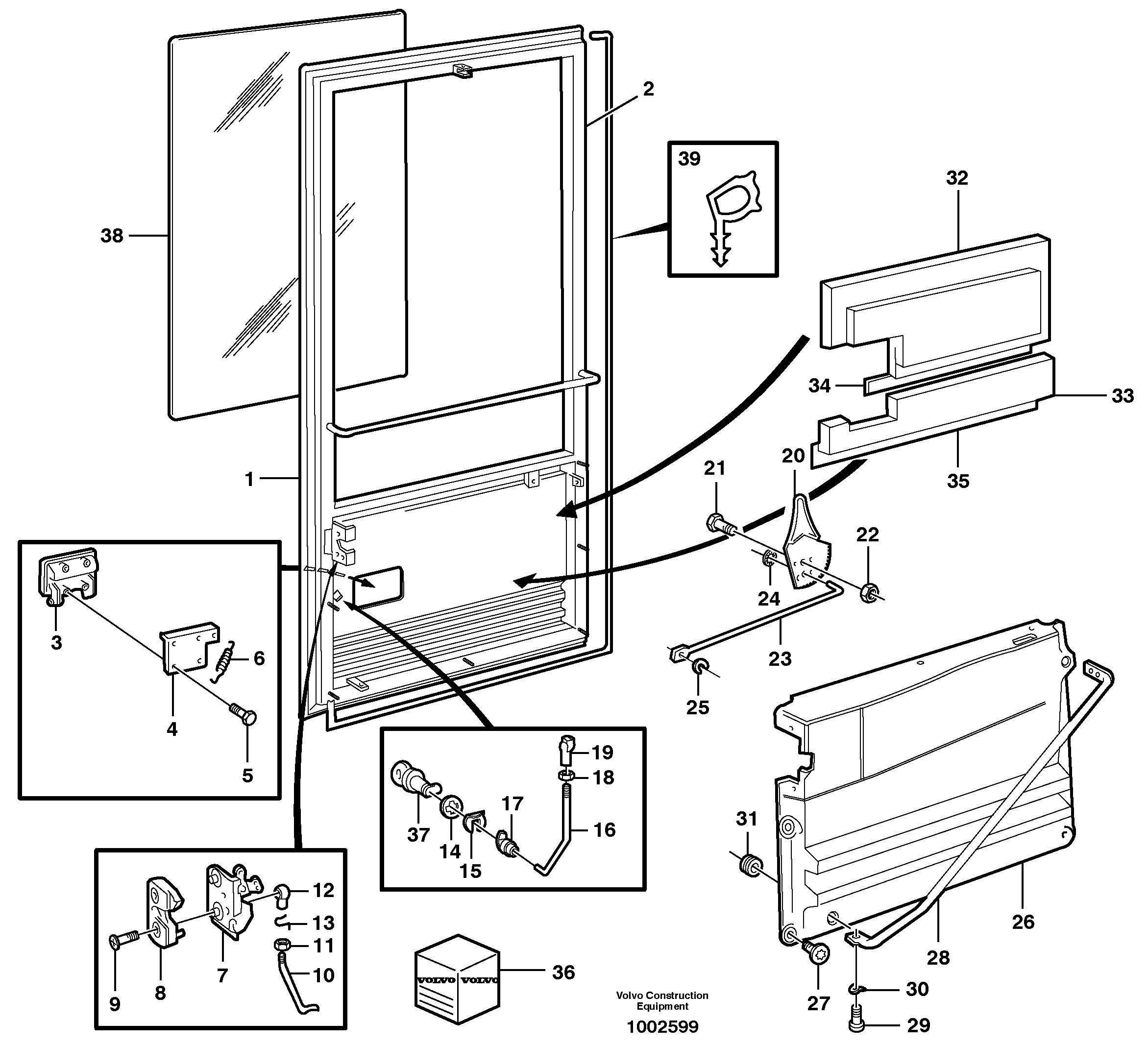 Door — volvo parts diagram