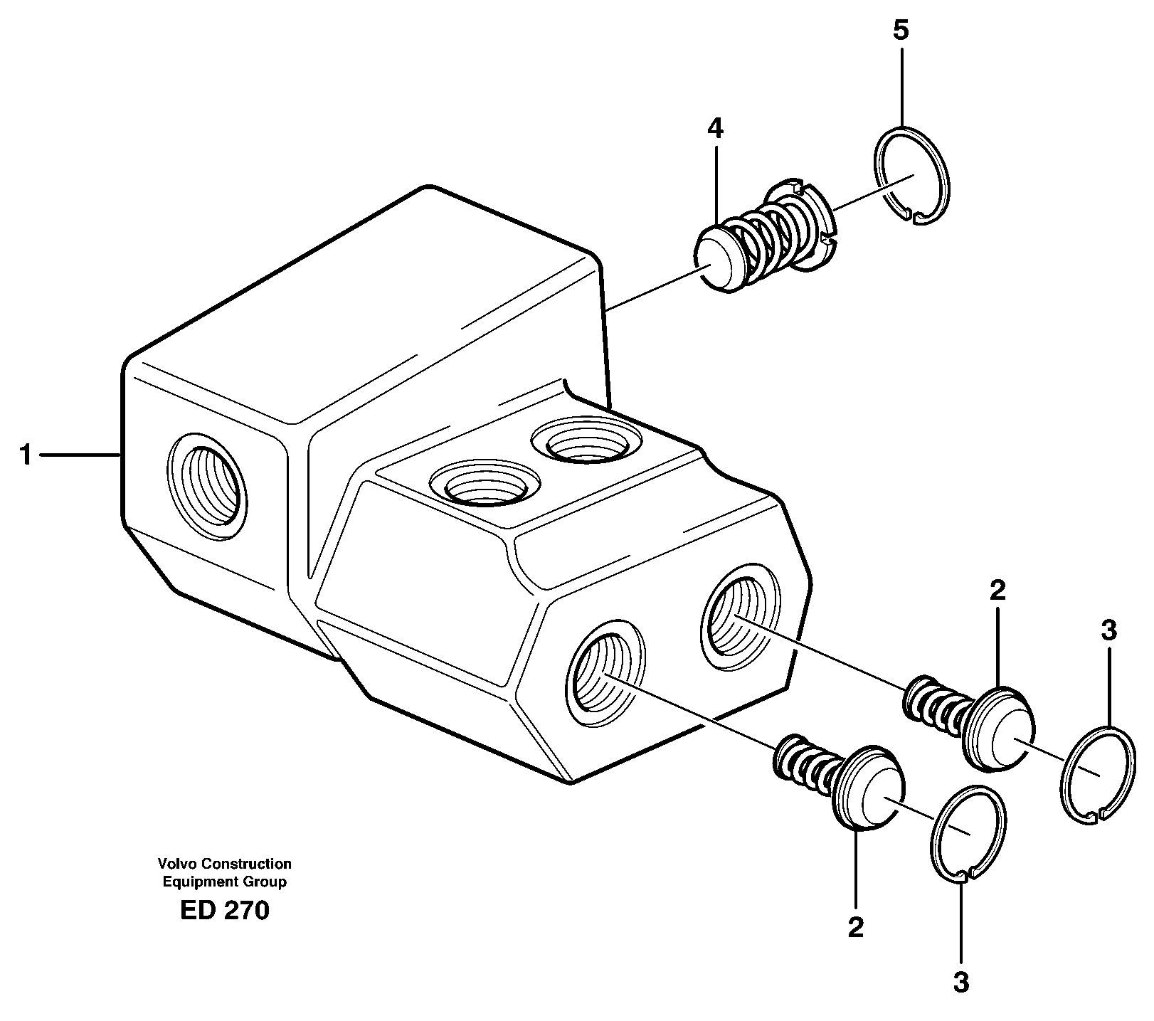 Shift valve  STD, OPEN ROPS — volvo parts diagram