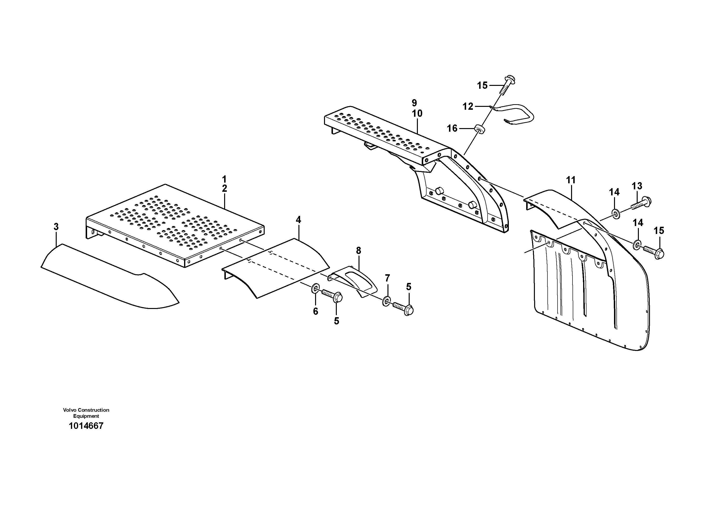 Fender, rear  82540 — volvo parts diagram