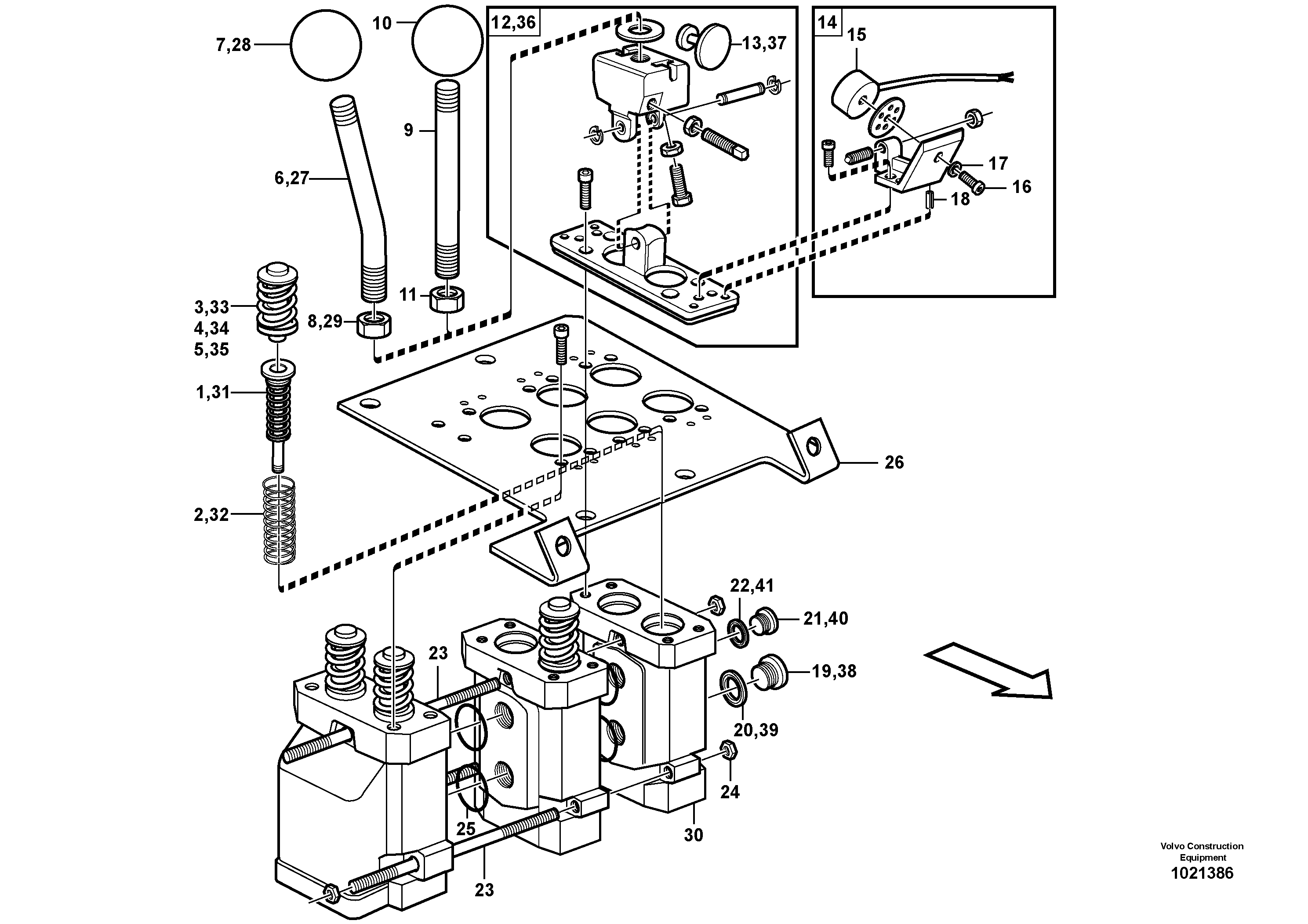 Servo valve  83489 — volvo parts diagram