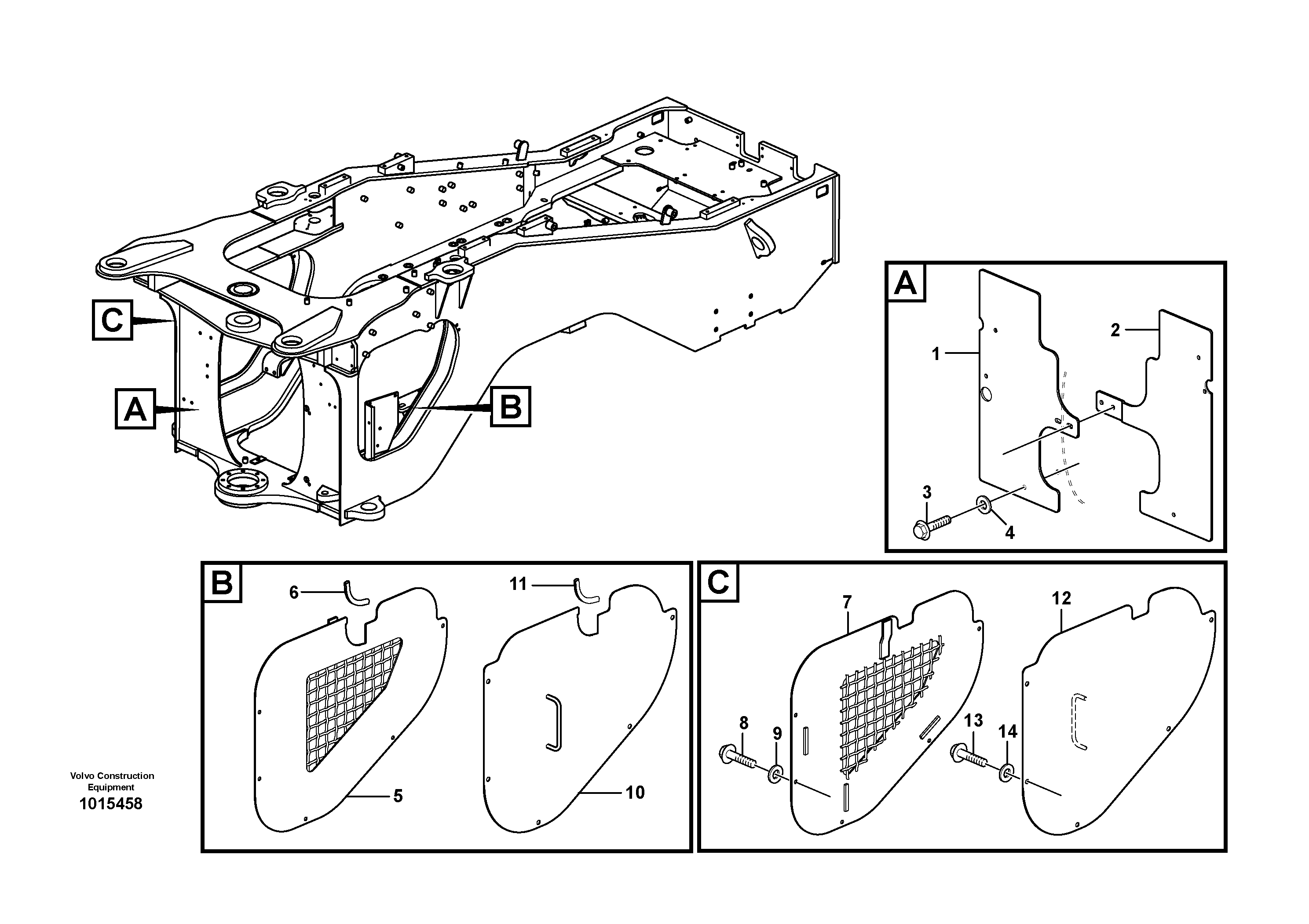 Coverplates — volvo parts diagram