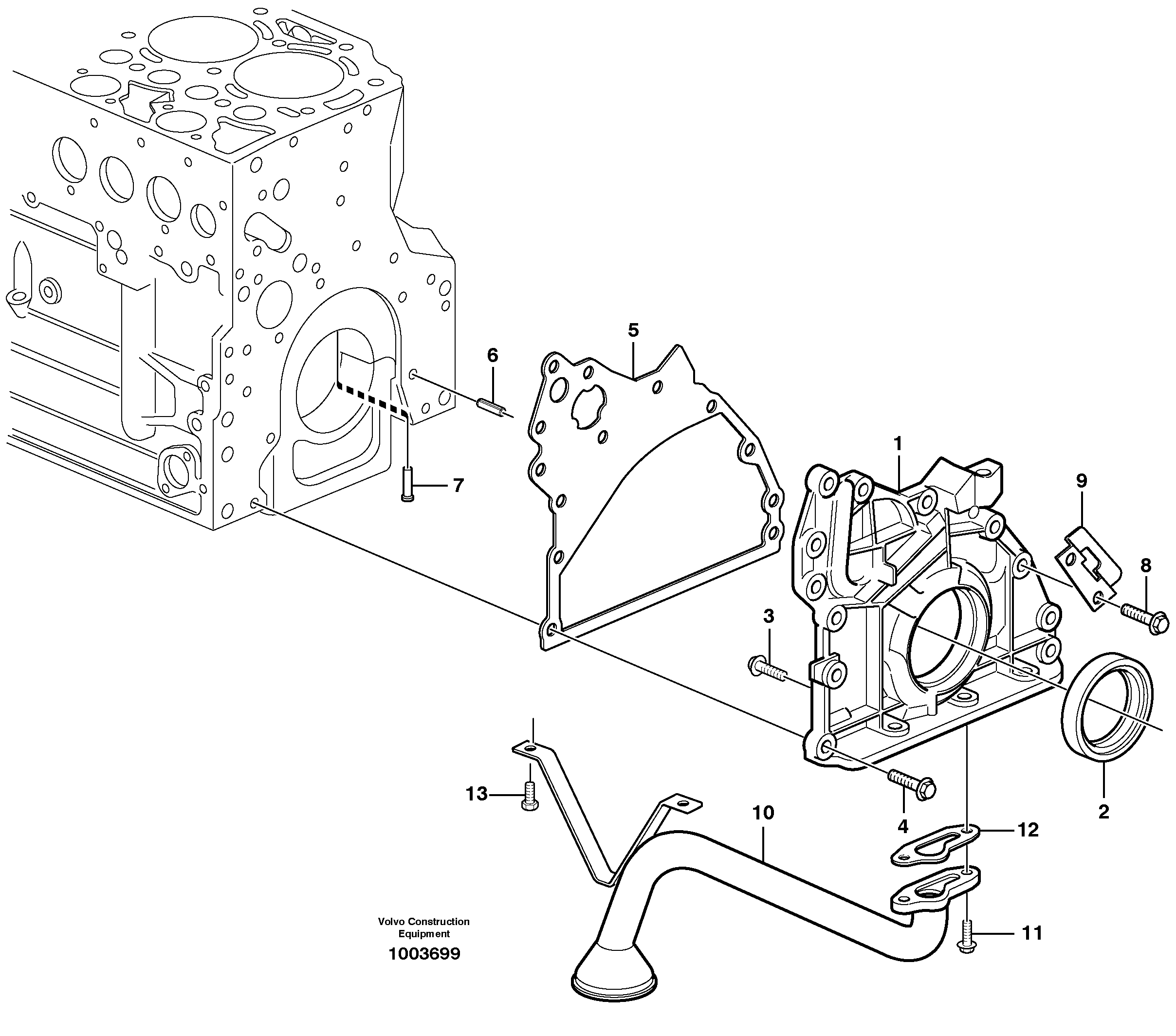 Lubricating oil system — volvo parts diagram