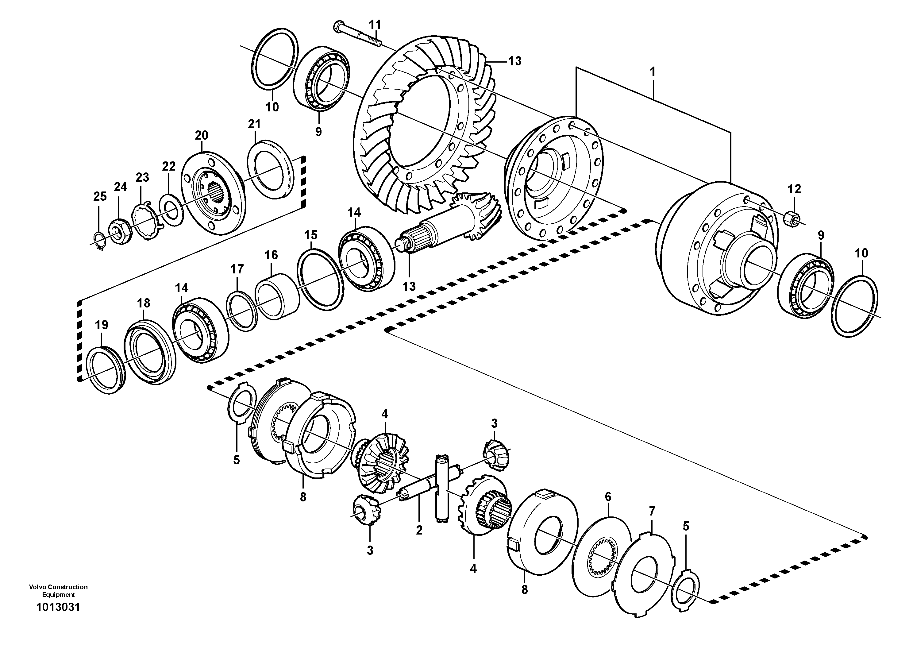 Final drive, rear  23918 — volvo parts diagram