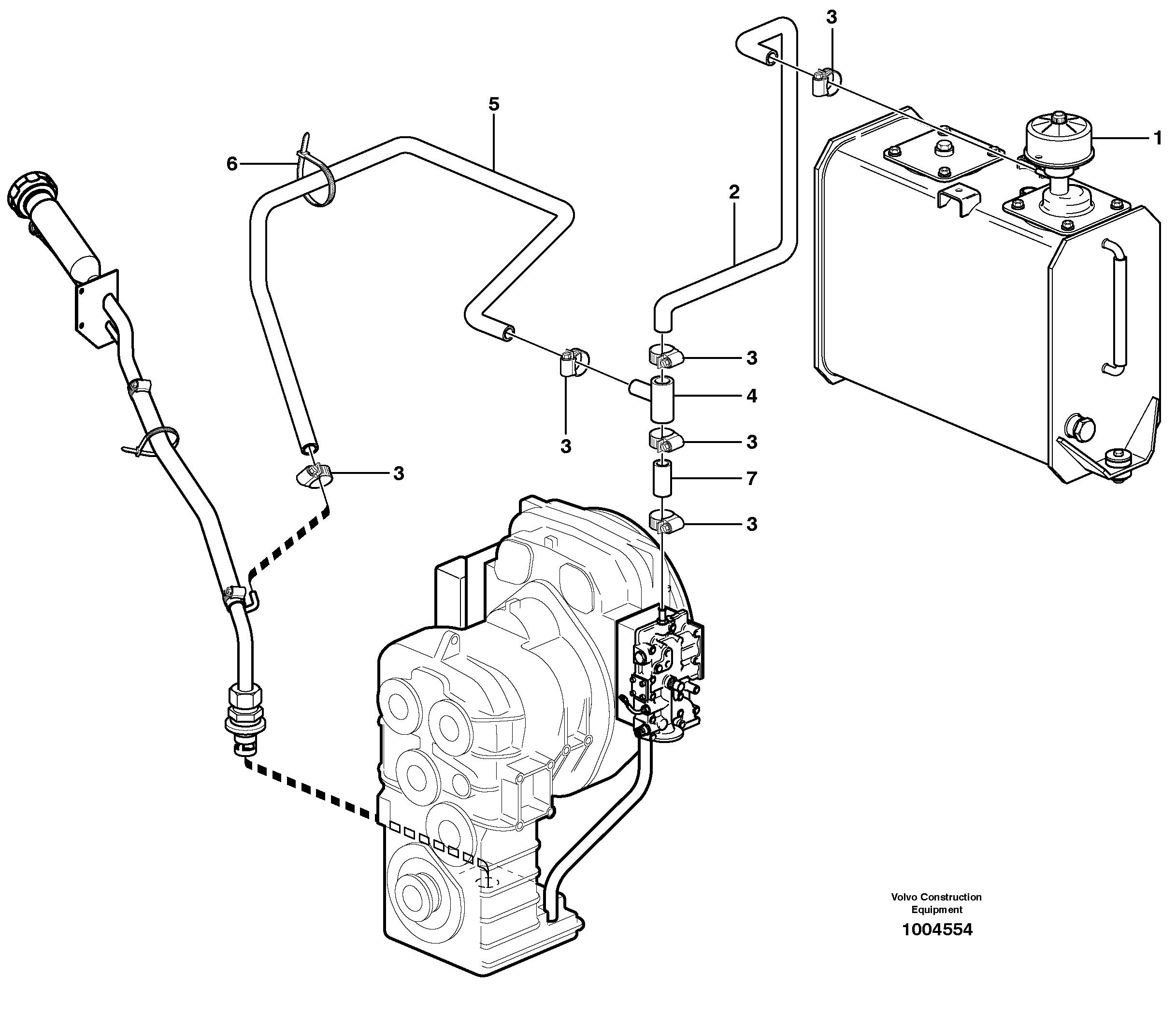 Ventilation for transmission.  22530, OPEN ROPS — volvo parts diagram