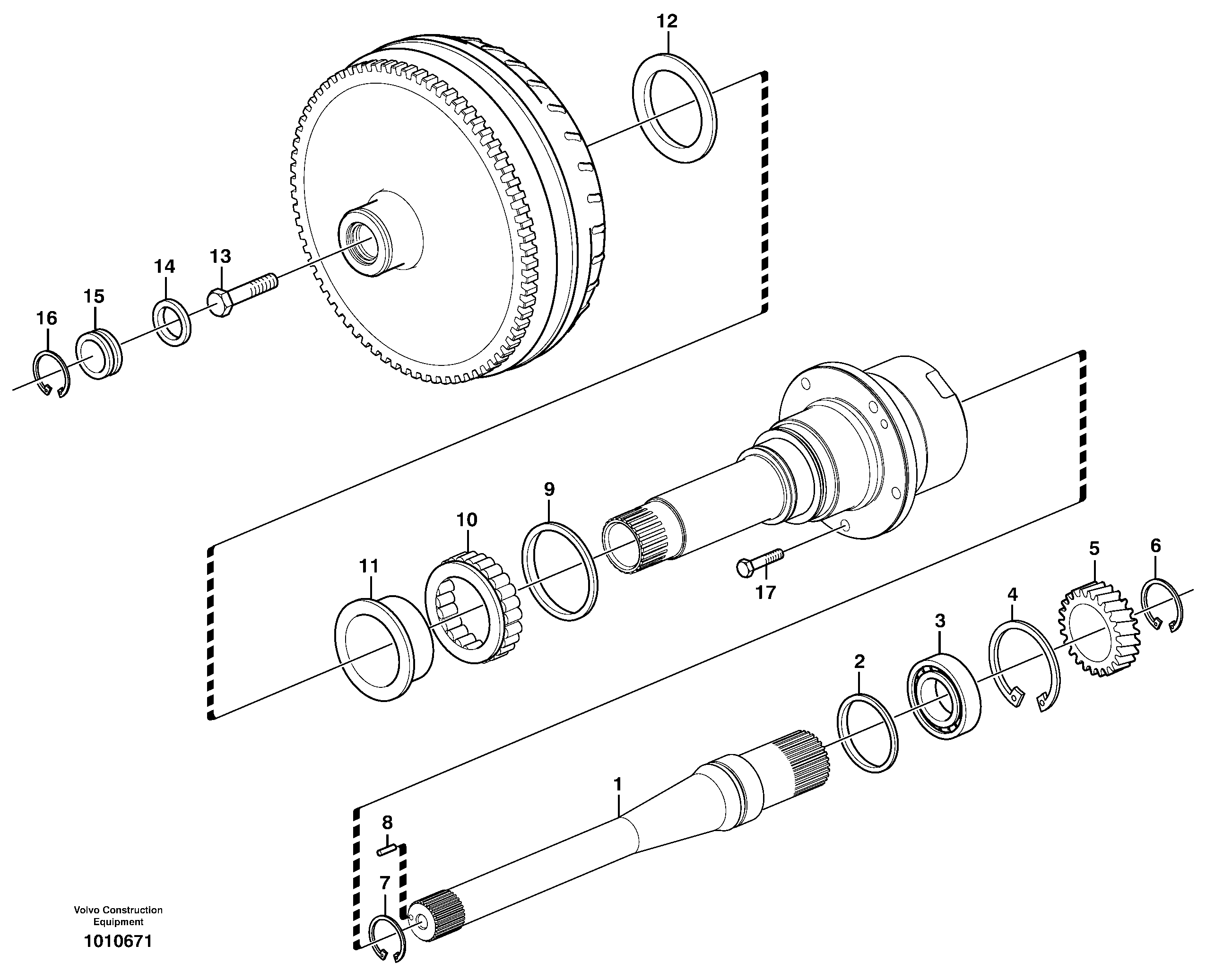 Torque converter  22530 — volvo parts diagram