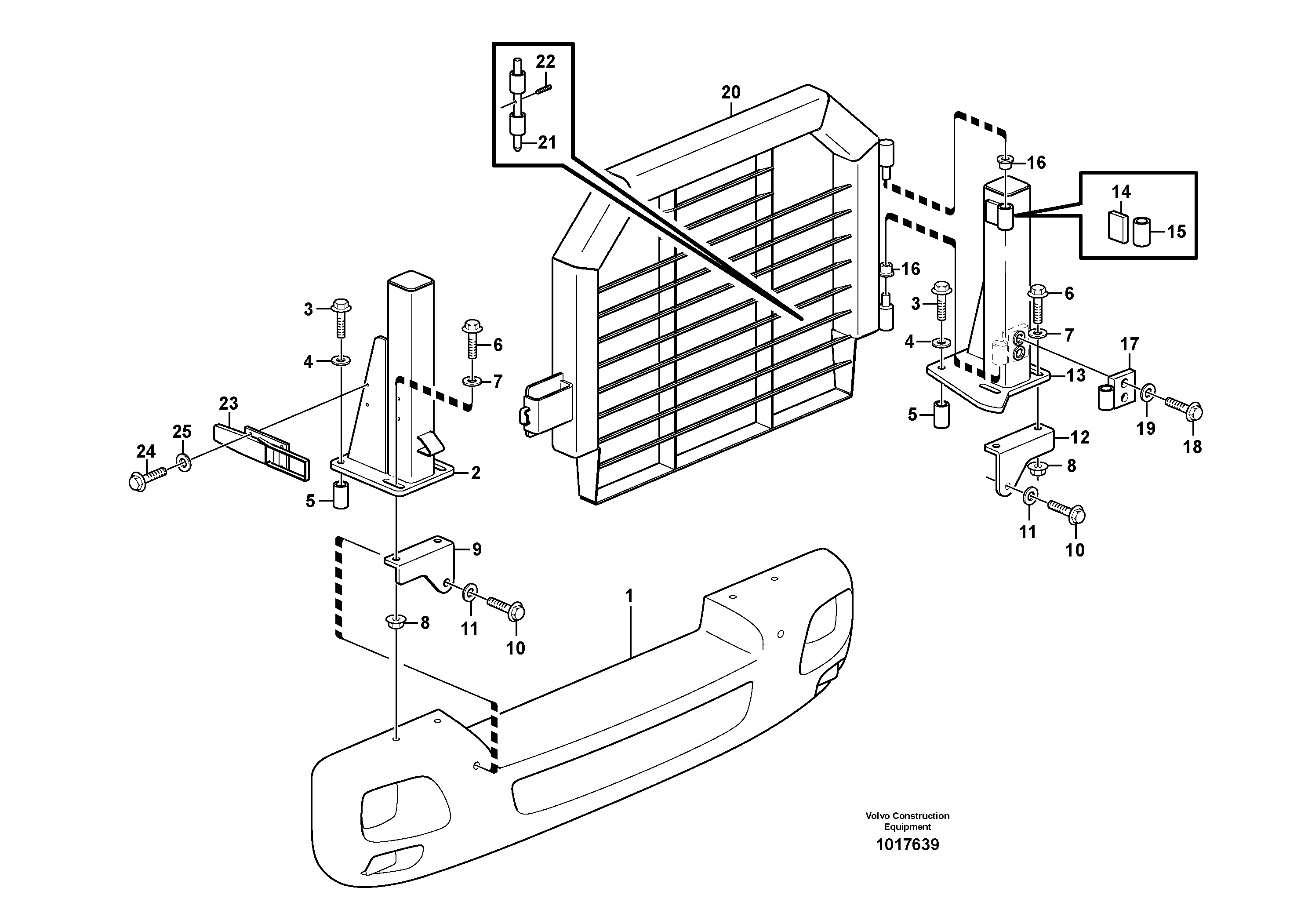 Radiator, kylare.  82274 — volvo parts diagram
