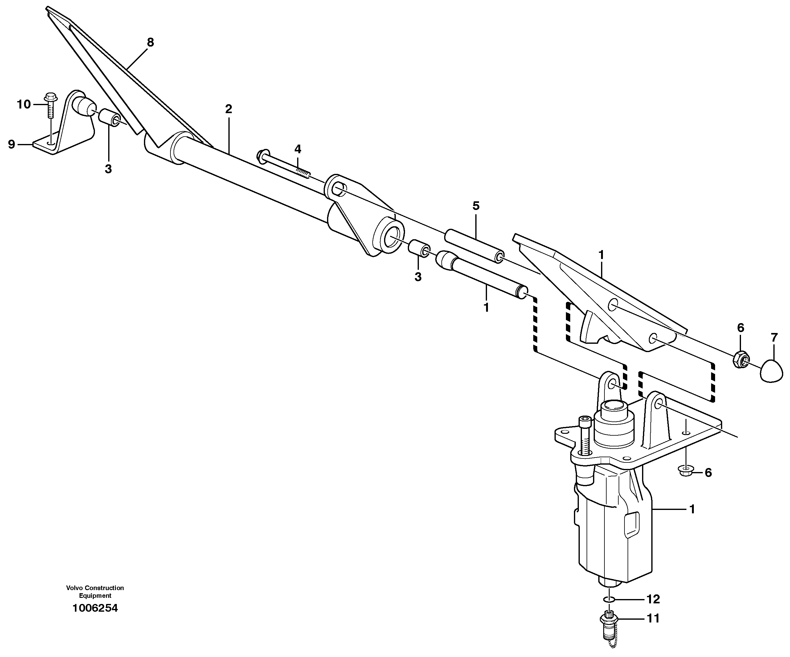 Dual brake pedals  STD, OPEN ROPS — volvo parts diagram