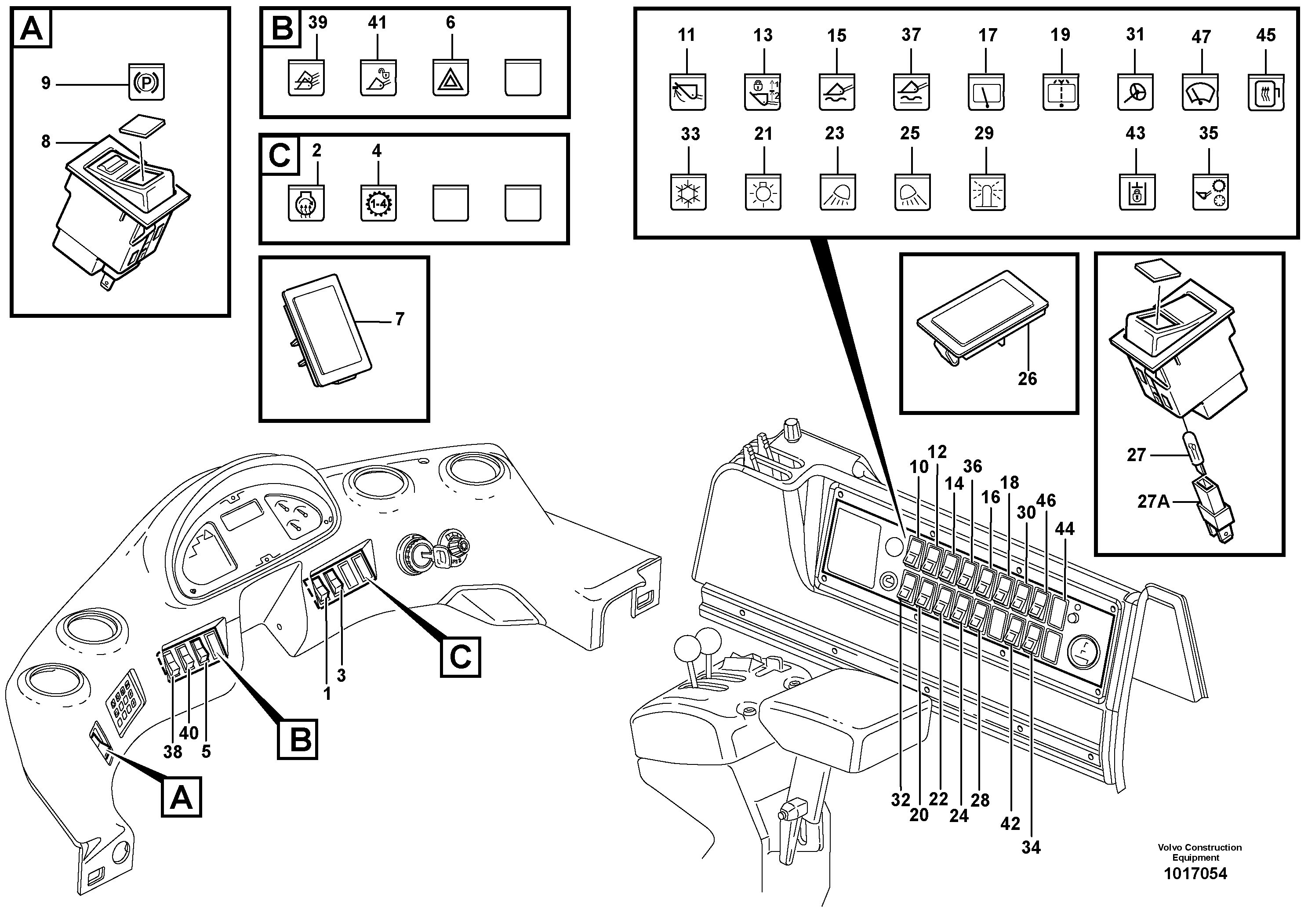 Switch — volvo parts diagram