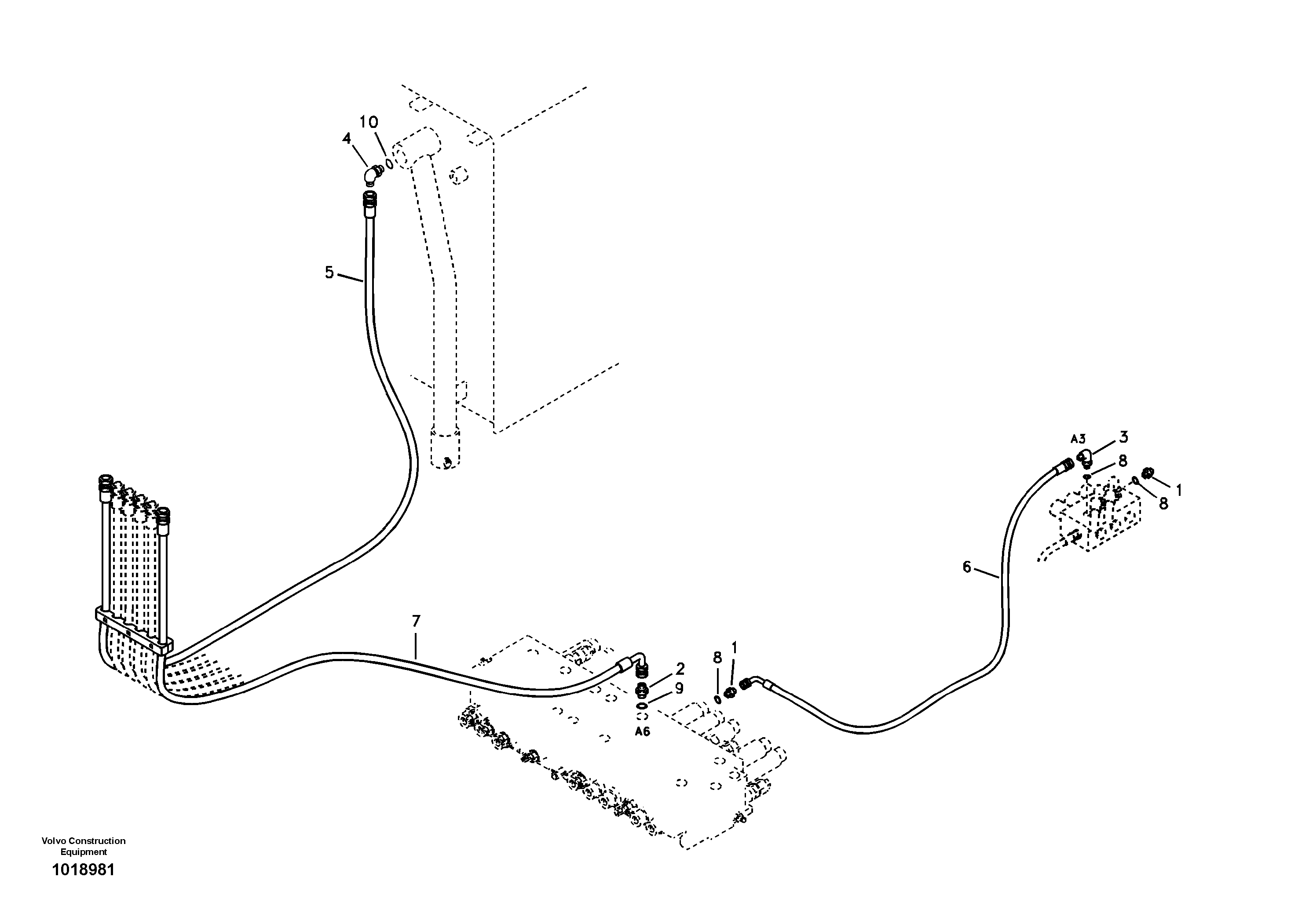 Servo system, breaker and crusher — volvo parts diagram