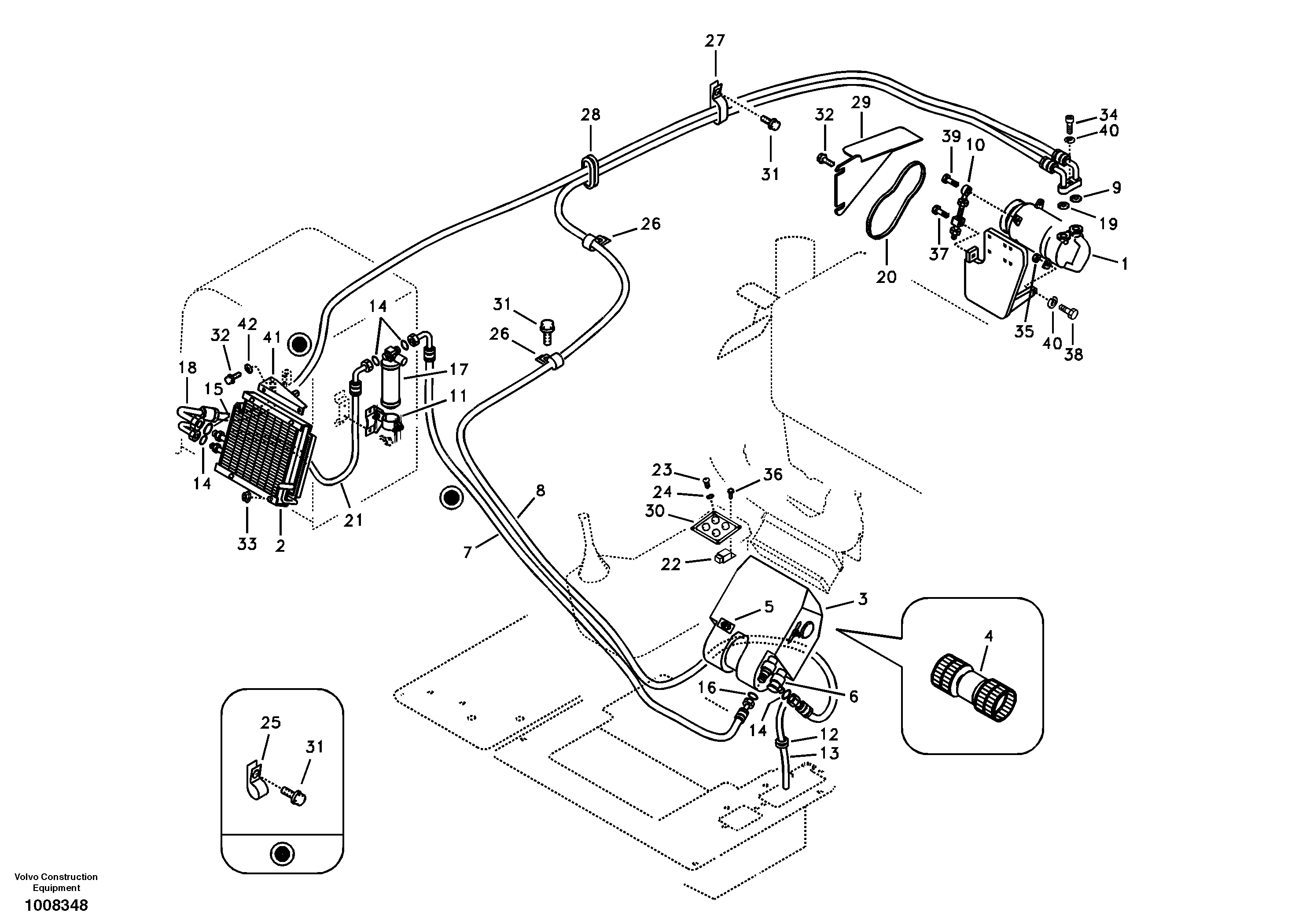Air conditioning unit line — volvo parts diagram