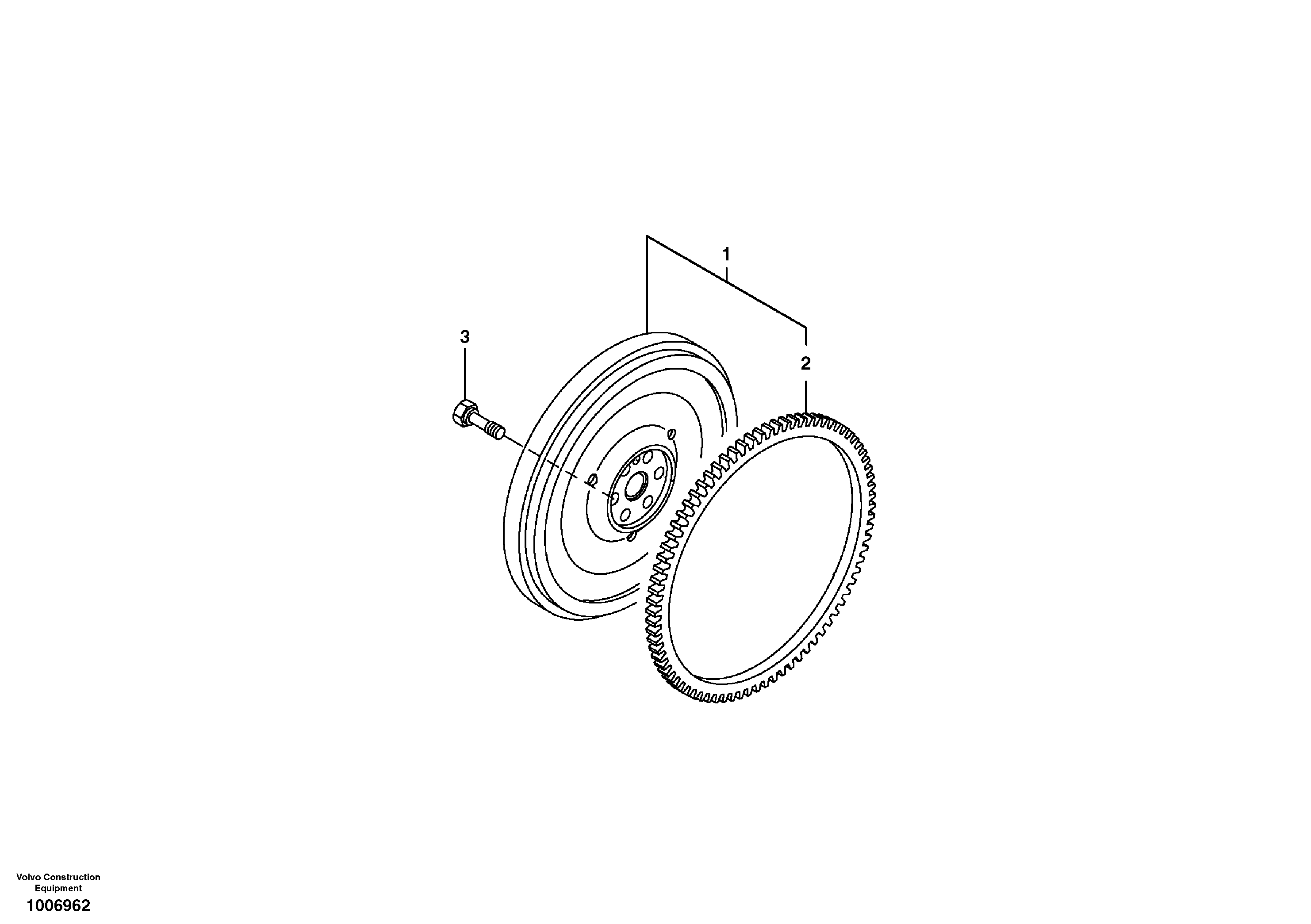 Flywheel — volvo parts diagram