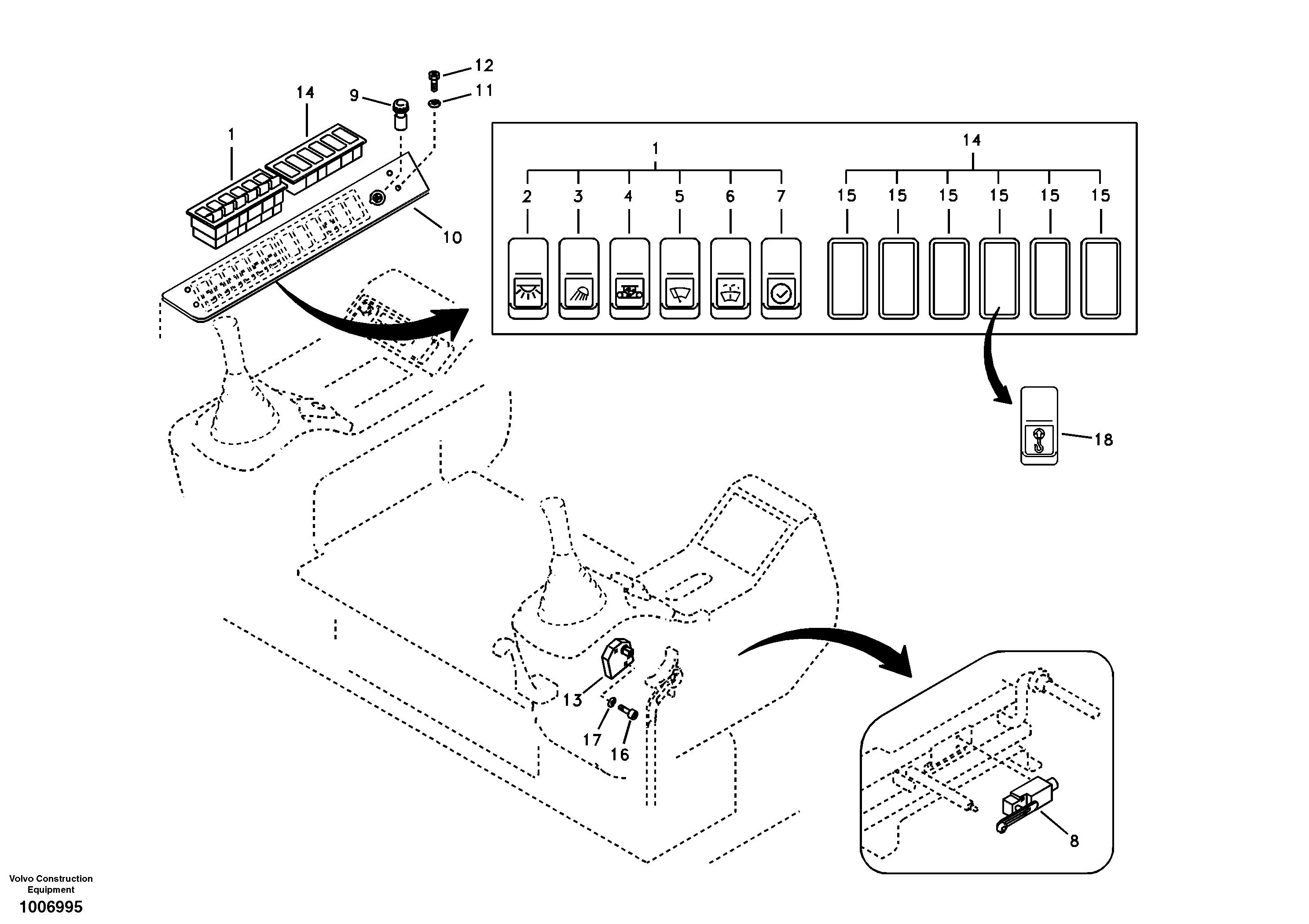 Switch — volvo parts diagram