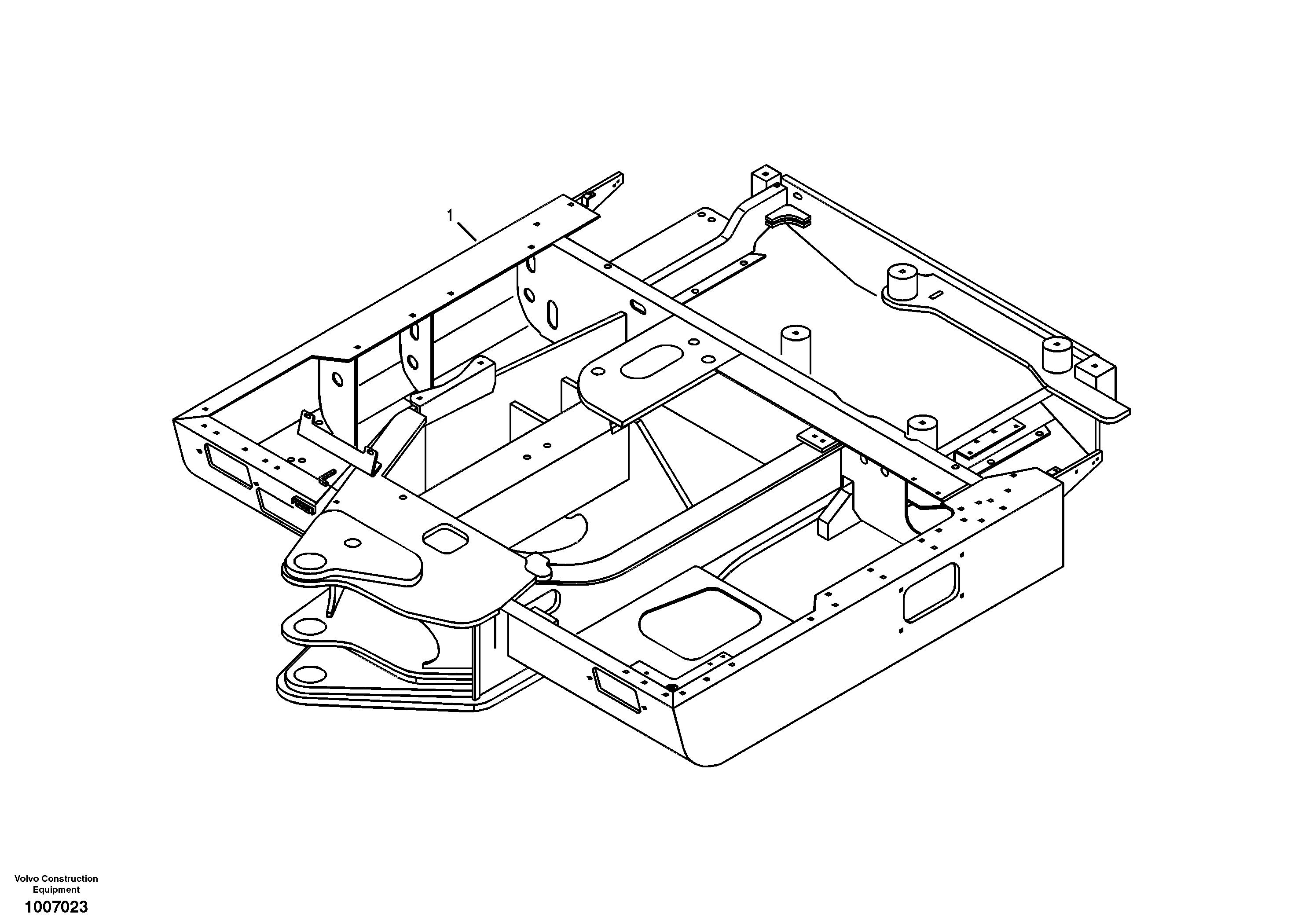 Upper frame — volvo parts diagram