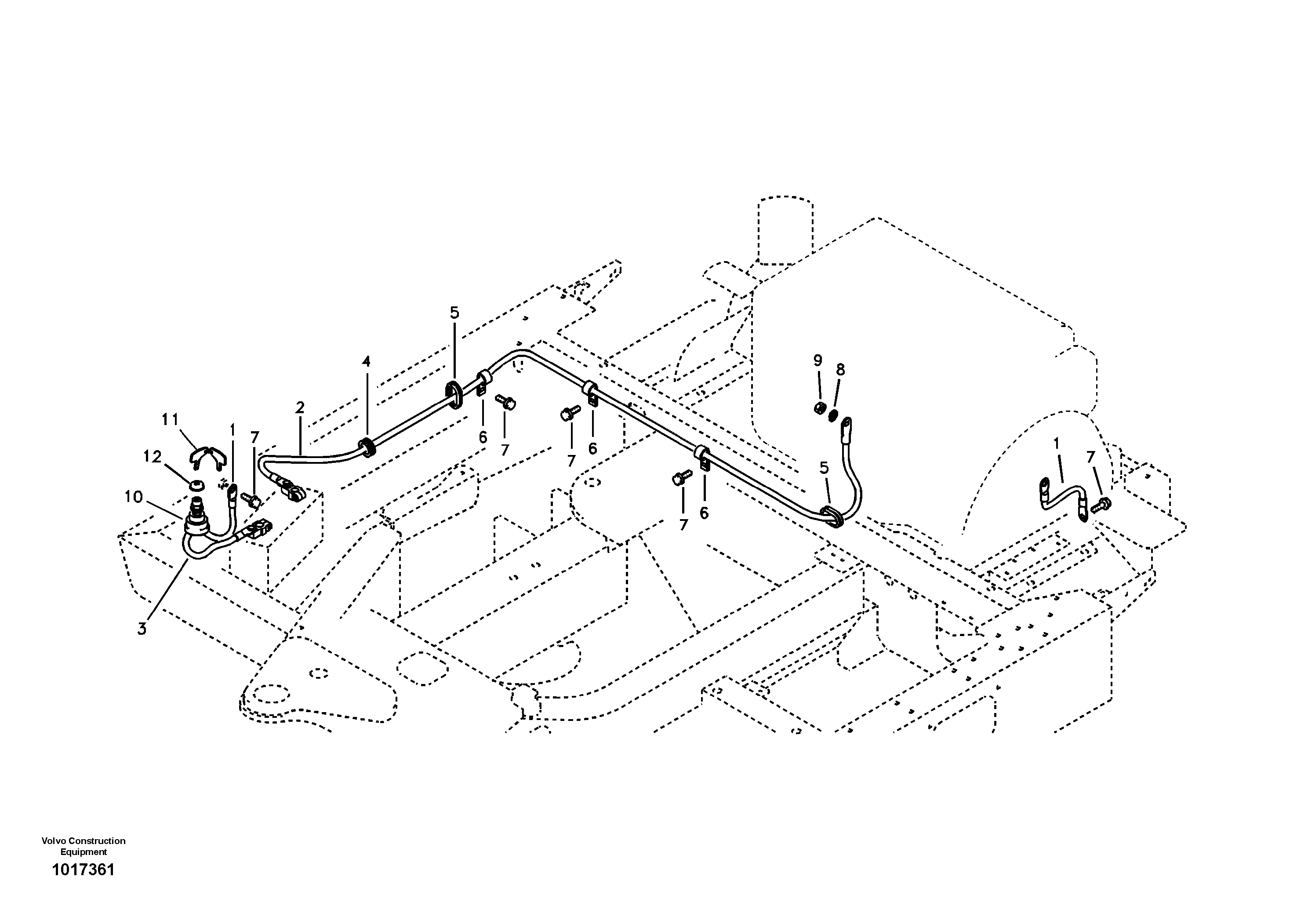 Cables, battery — volvo parts diagram