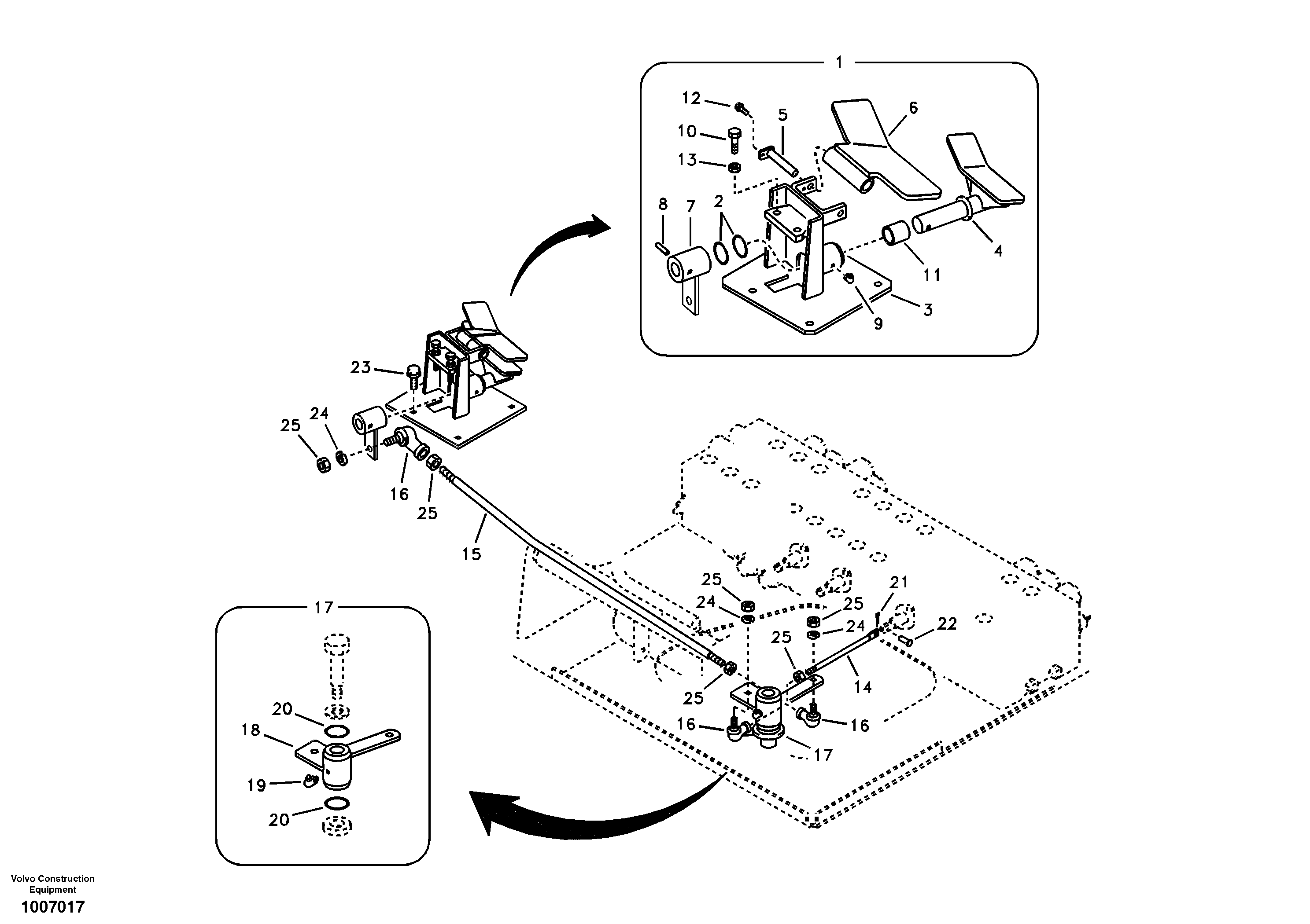 Steering linkage — volvo parts diagram