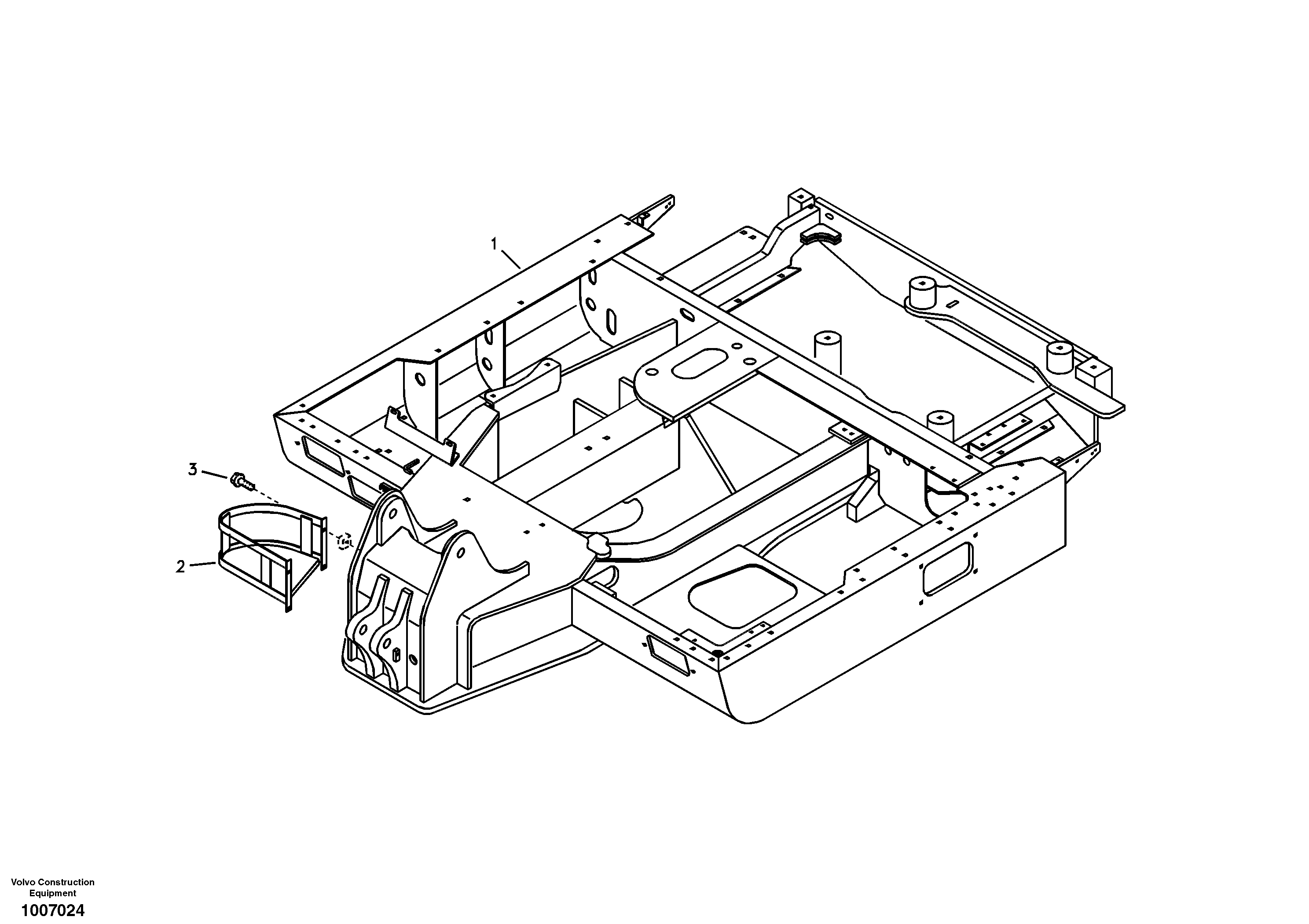 Upper frame — volvo parts diagram