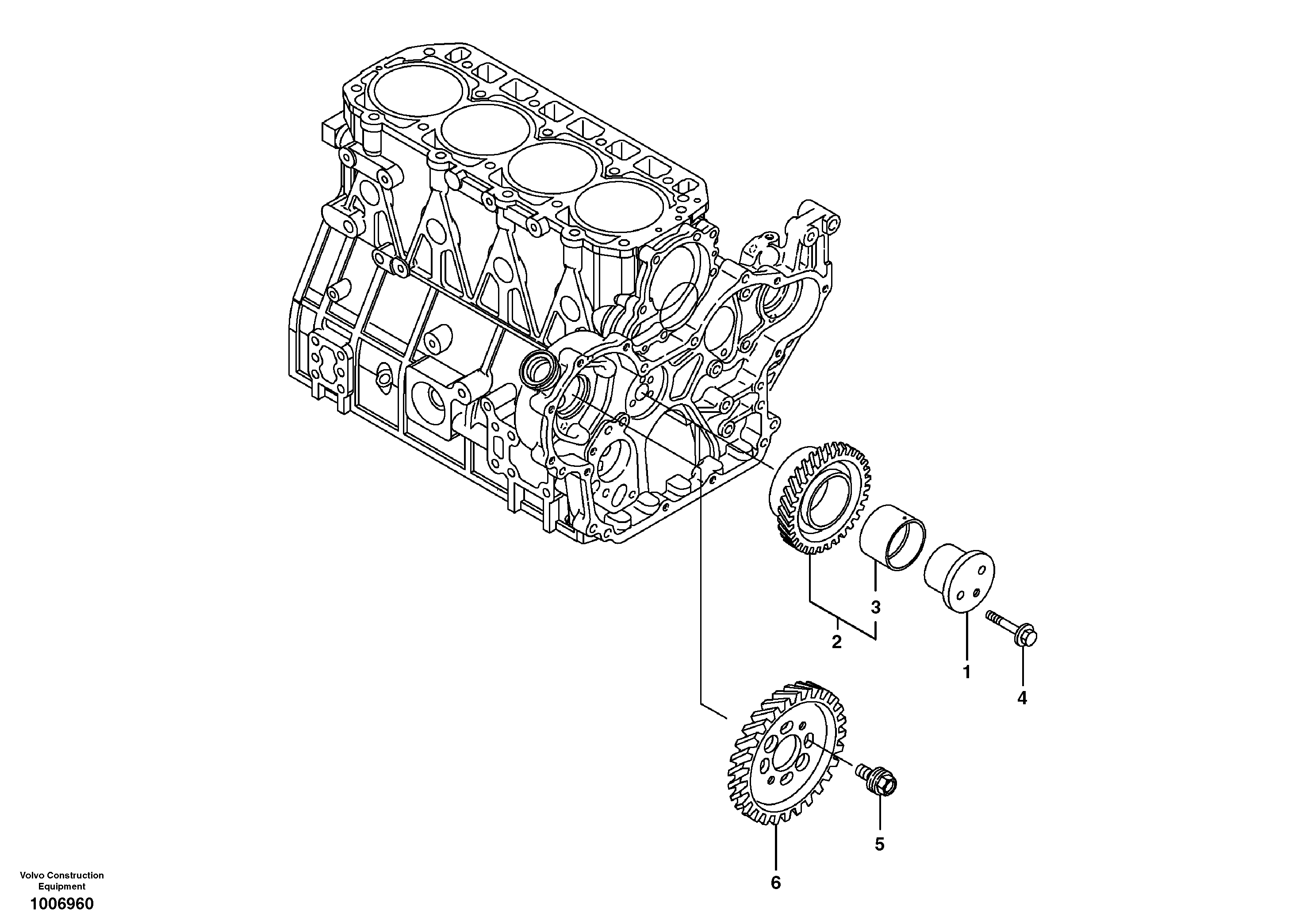 Timing gear — volvo parts diagram